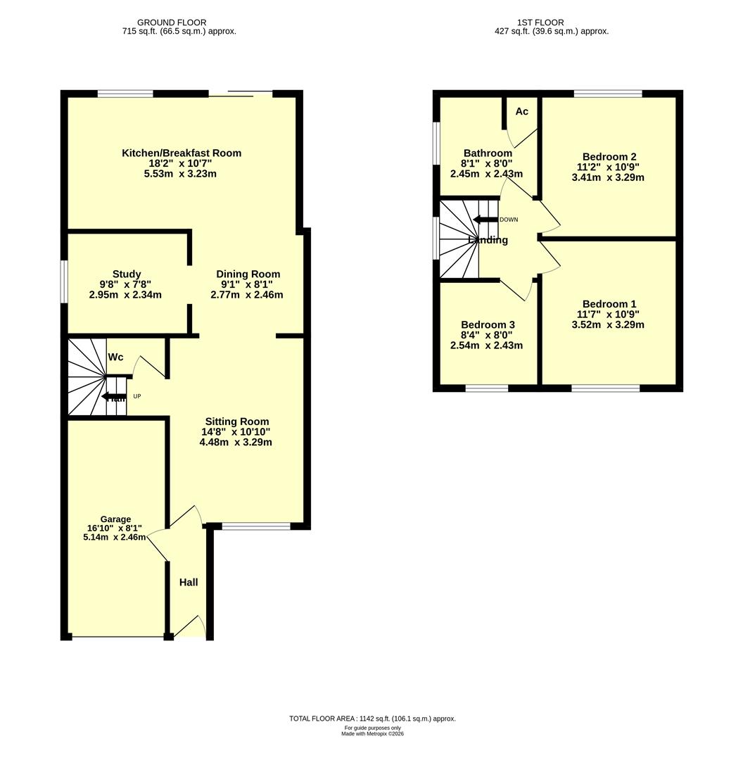 54, Langlands Road, Cullompton floorplan