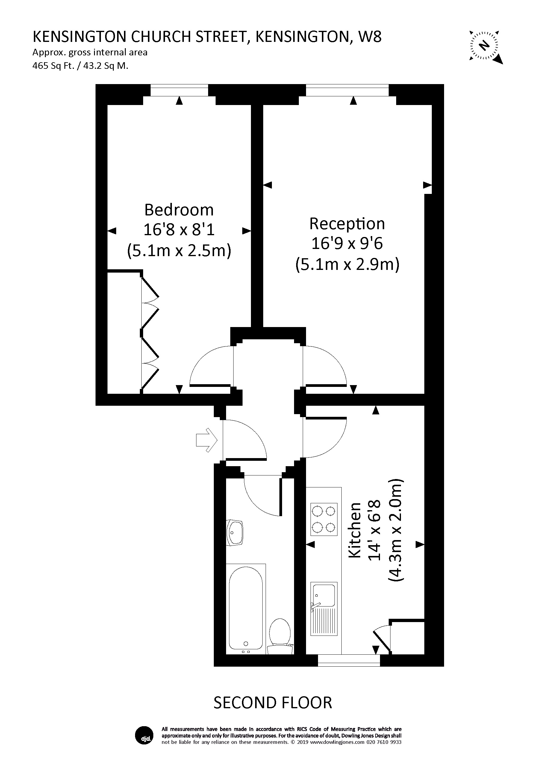 1 Bedrooms Flat to rent in Kensington Church Street, Kensington W8