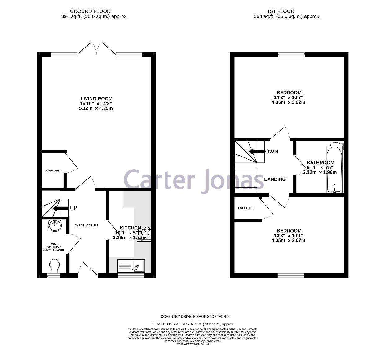 1, Gardner Drive, Bishop Stortford floorplan