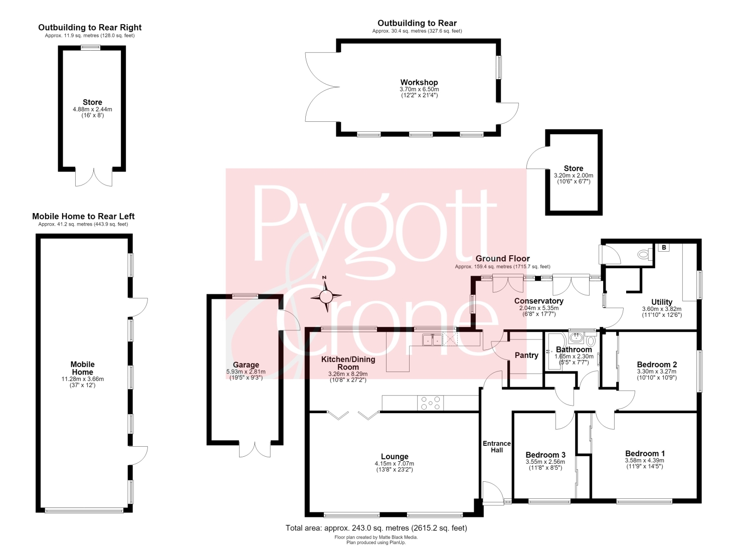 The Dunhorse, Jekils Bank, Spalding floorplan