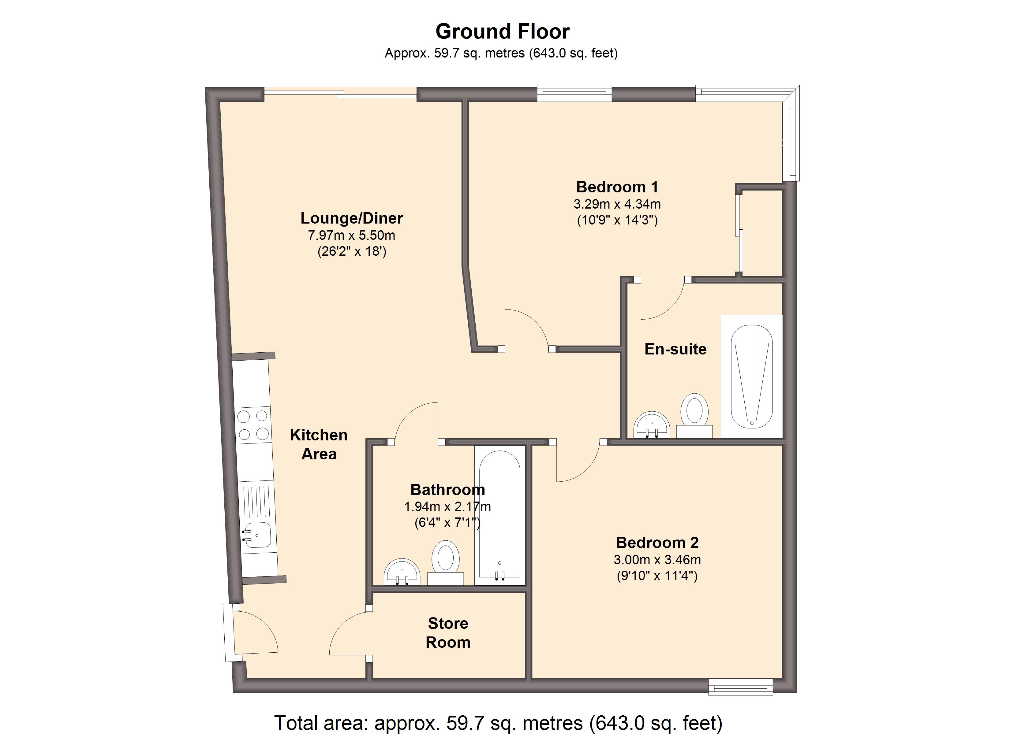 2 Bedrooms Flat to rent in 23rd Floor, City Lofts, St. Pauls Square S1