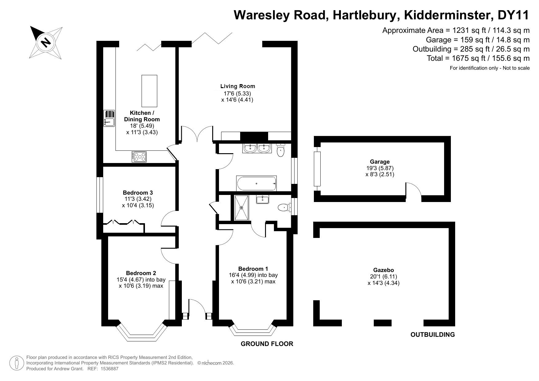 Waresley Road, Kidderminster floorplan