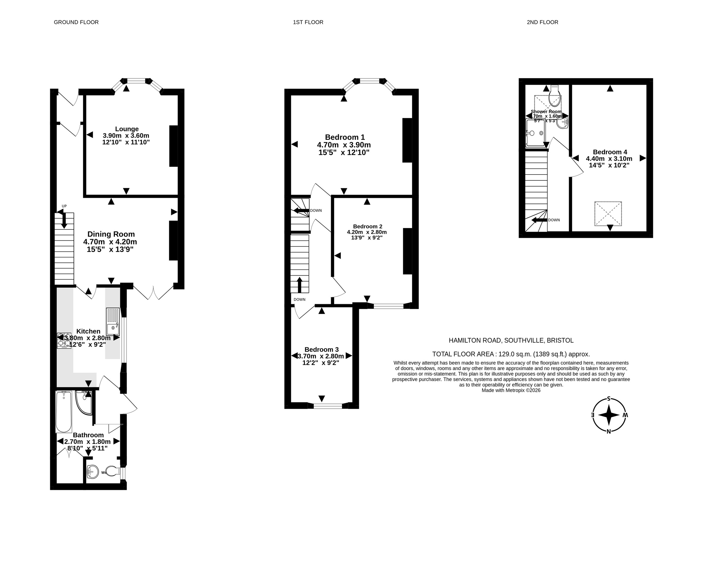 41 Hamilton Road, Bristol floorplan