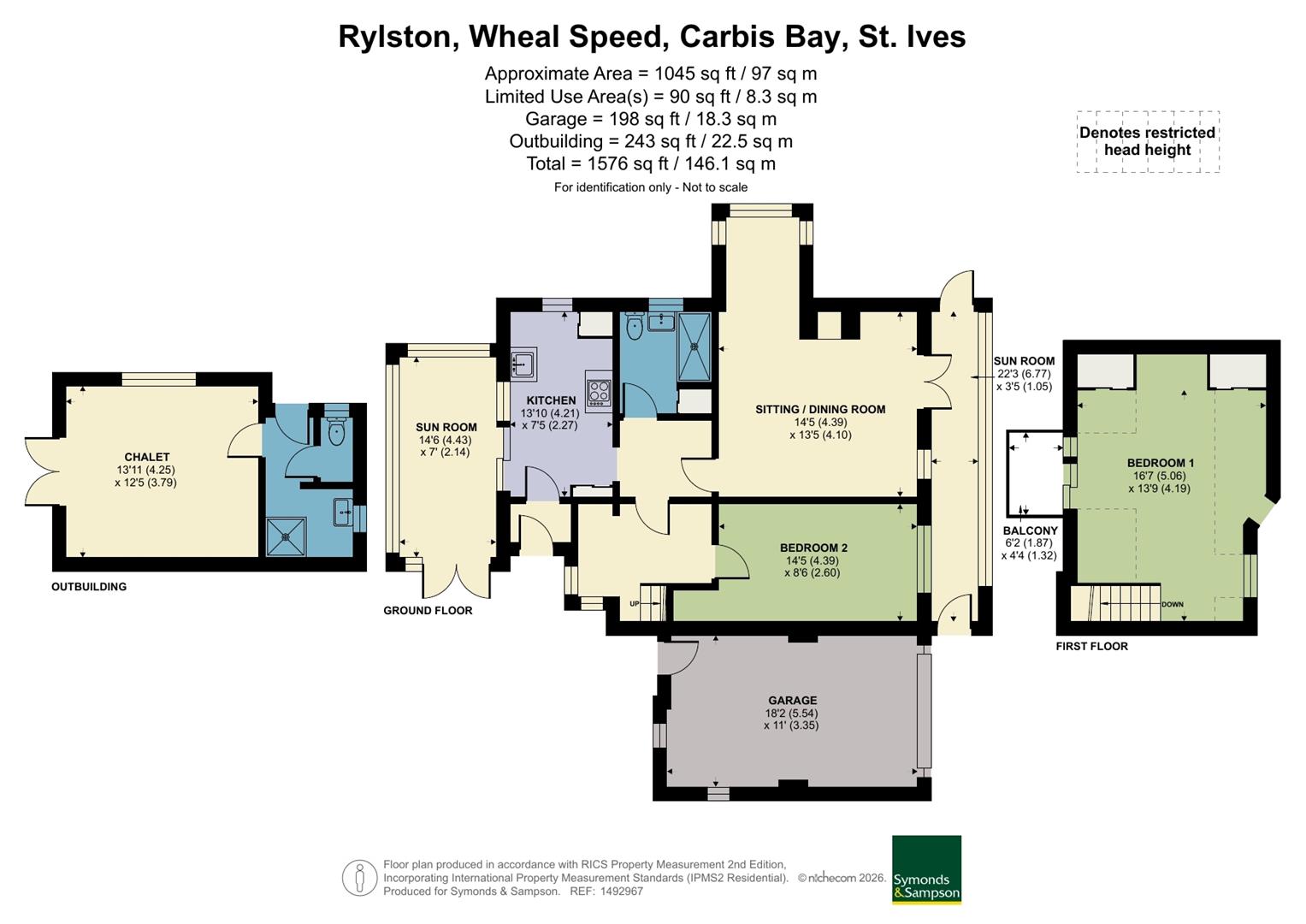 Rylston, Wheal Speed, St. Ives floorplan