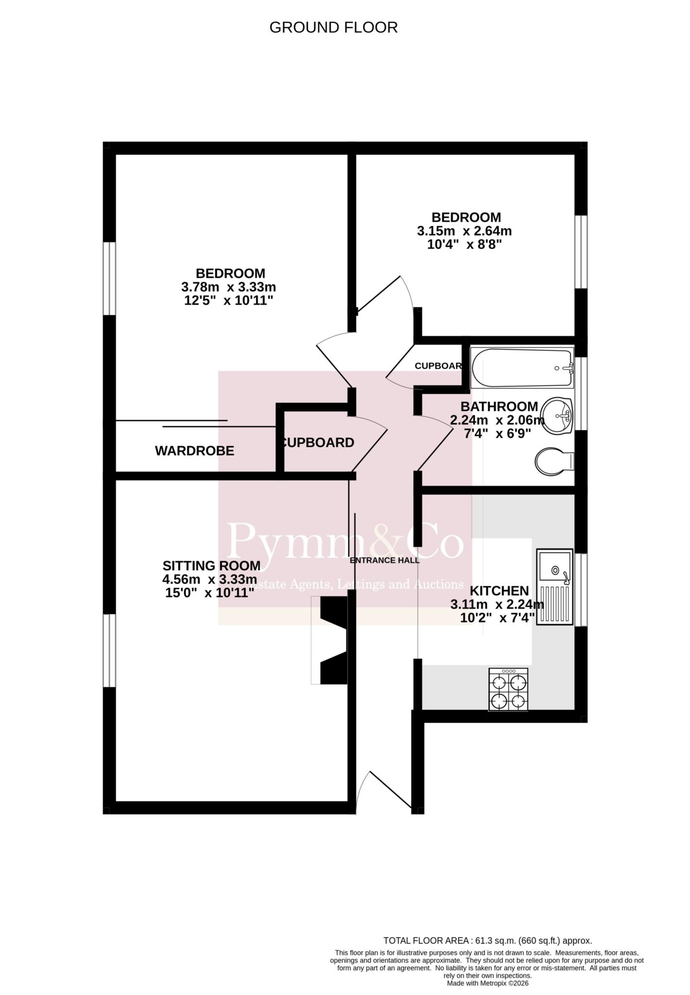 25, Lancaster Close, Fakenham floorplan