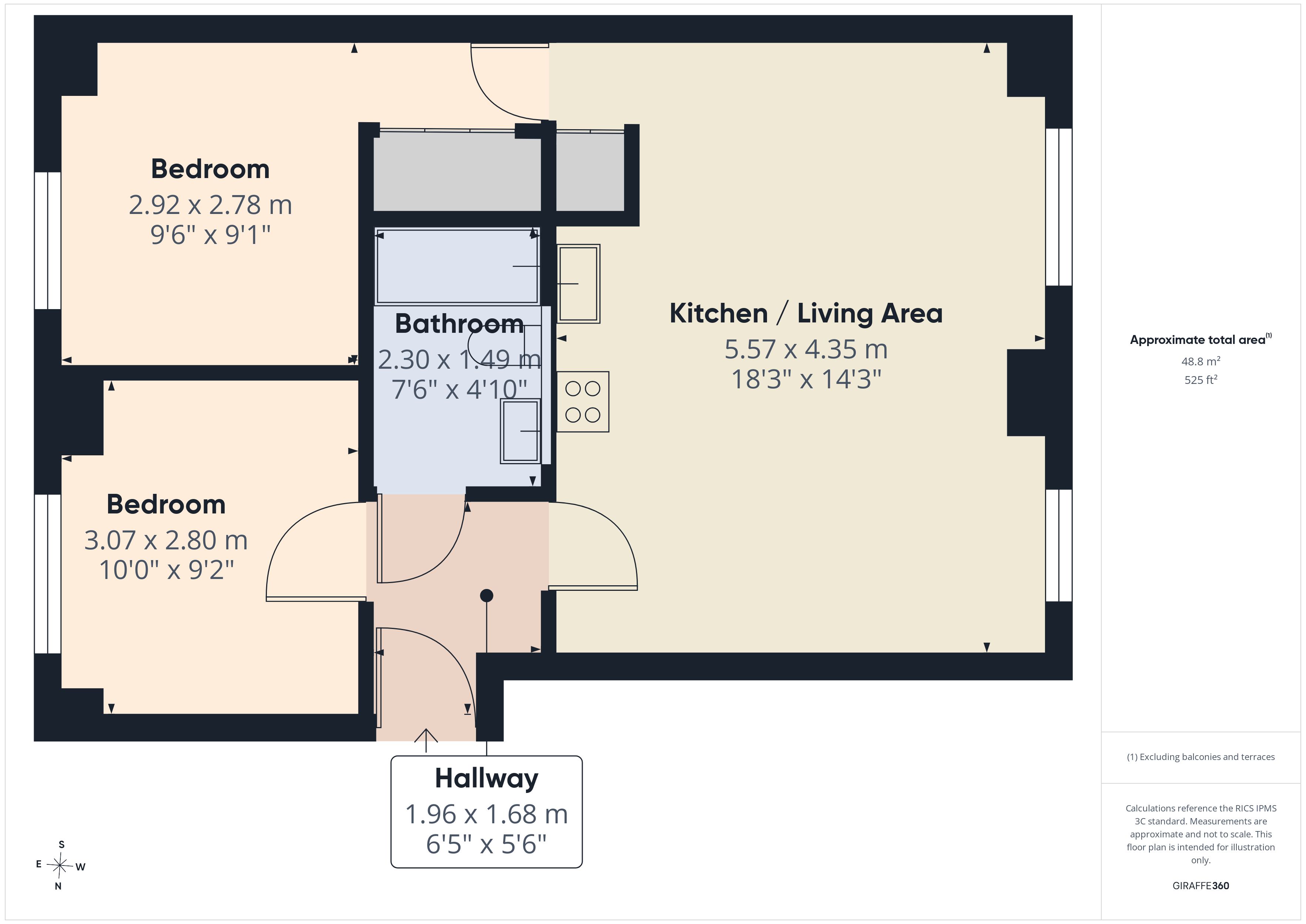 Flat 4, The Renovation, Royal Albert floorplan