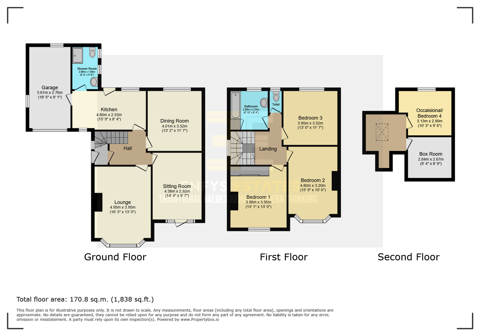 20, The Oval, Llandudno floorplan