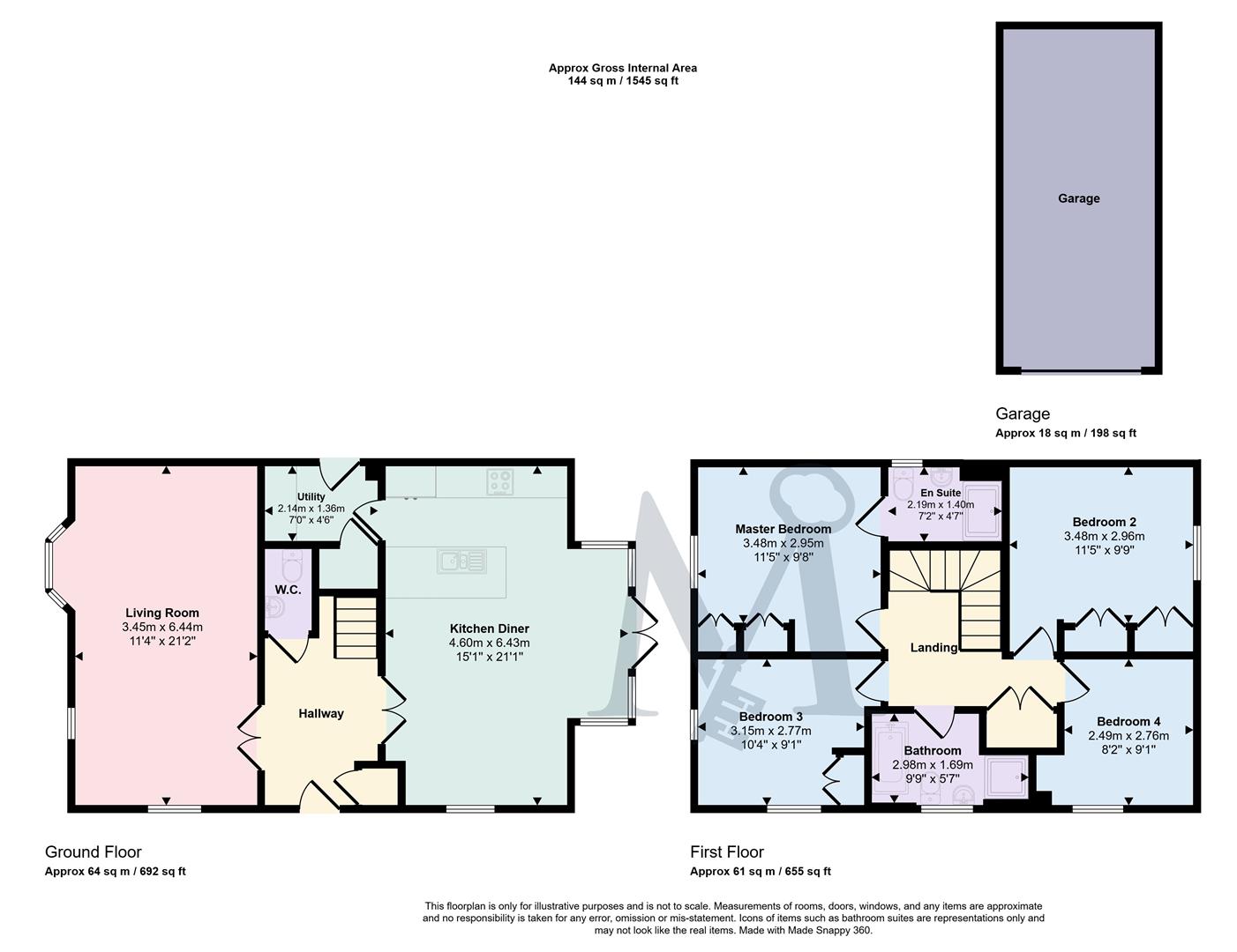 18, Frances Way, Ibstock floorplan