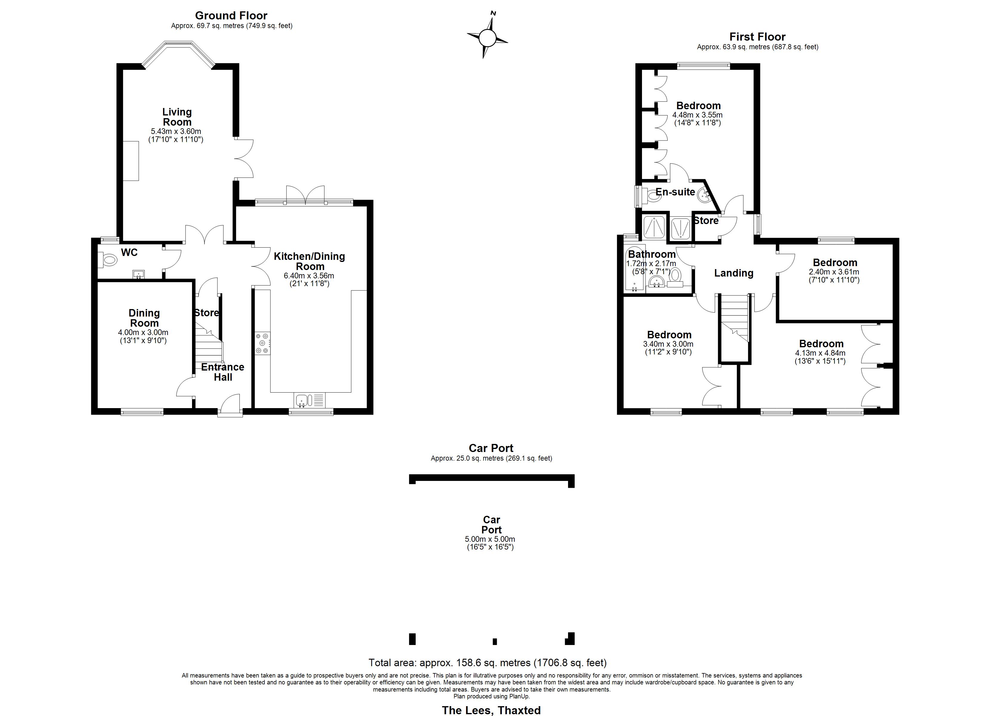 7 The Lees, Weaverhead Lane, Dunmow floorplan
