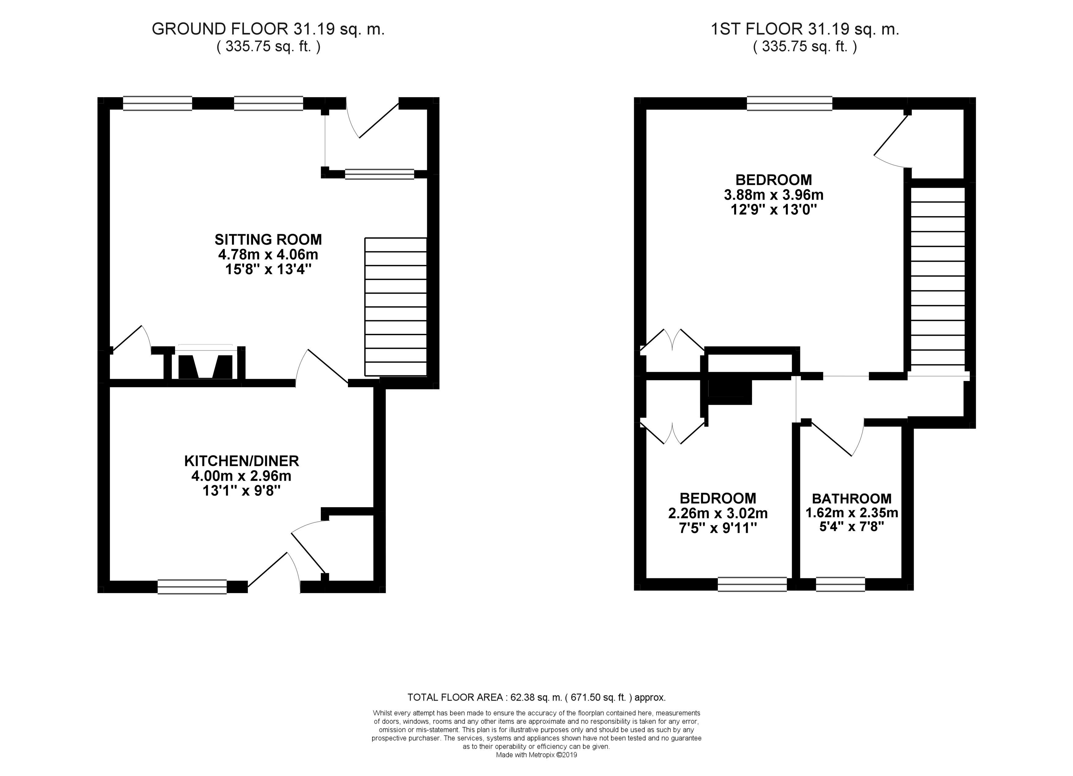 2 Bedrooms Terraced house for sale in The Street, Hamstreet, Ashford TN26