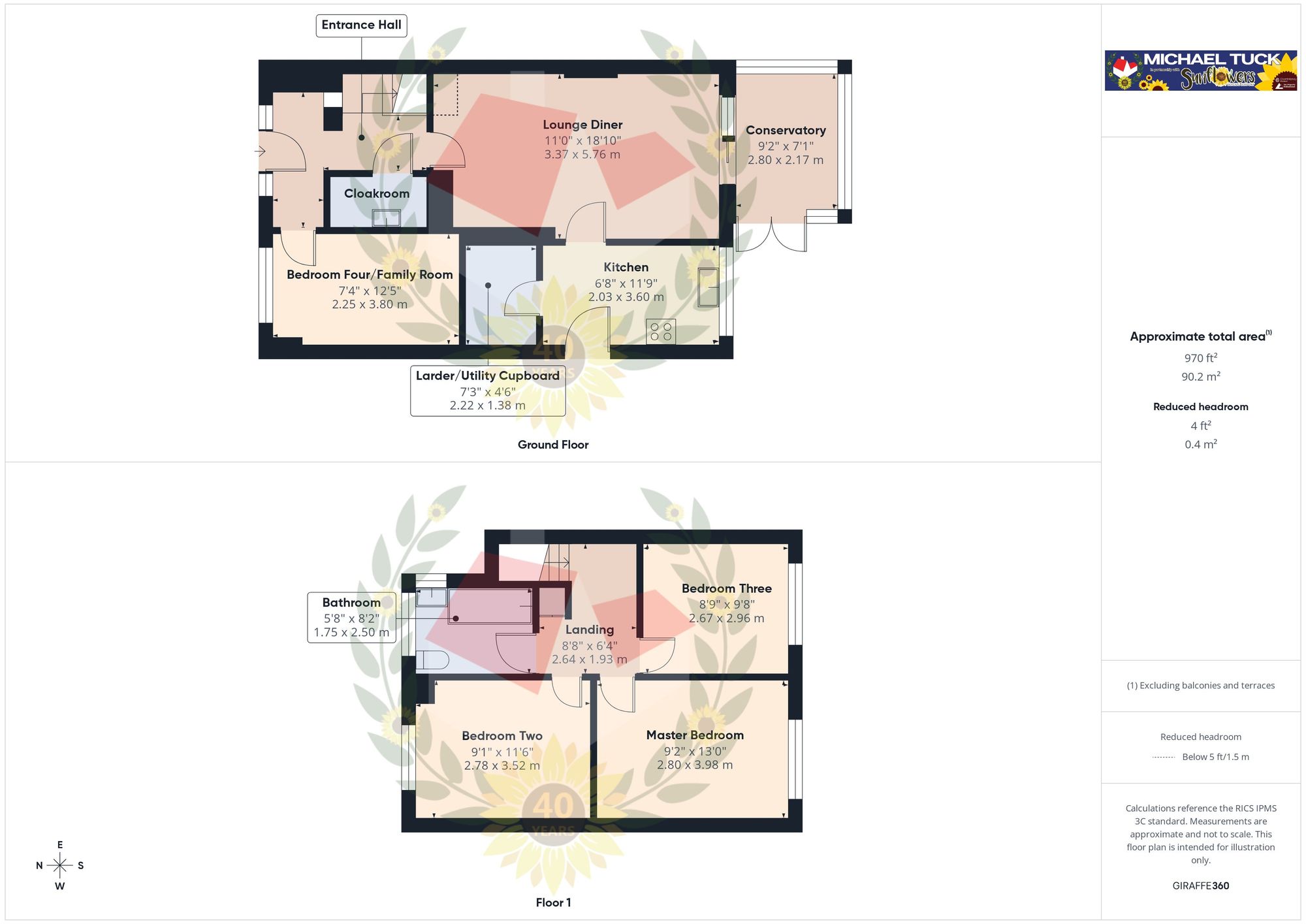 45 Tirlebank Way, Tewkesbury floorplan