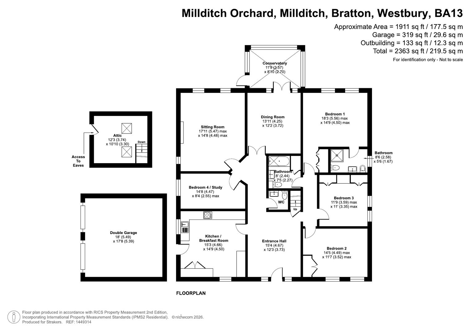 Millditch Orchard, Millditch, Bratton floorplan