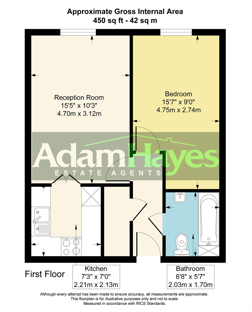 Flat 23, Weston Court, Farnham Close, London floorplan