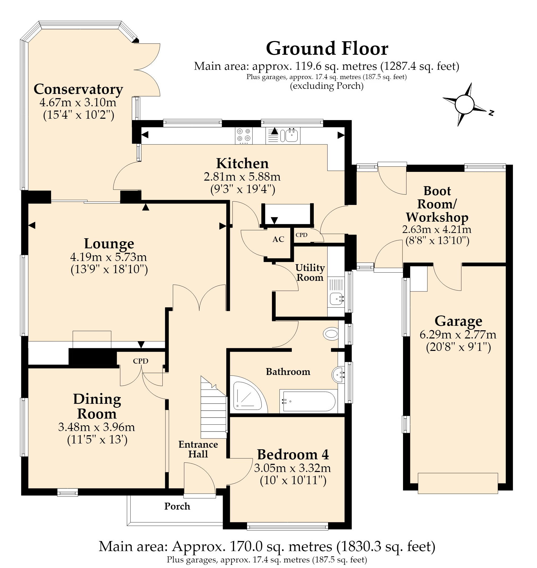 51, Ashurst Road, Ferndown floorplan