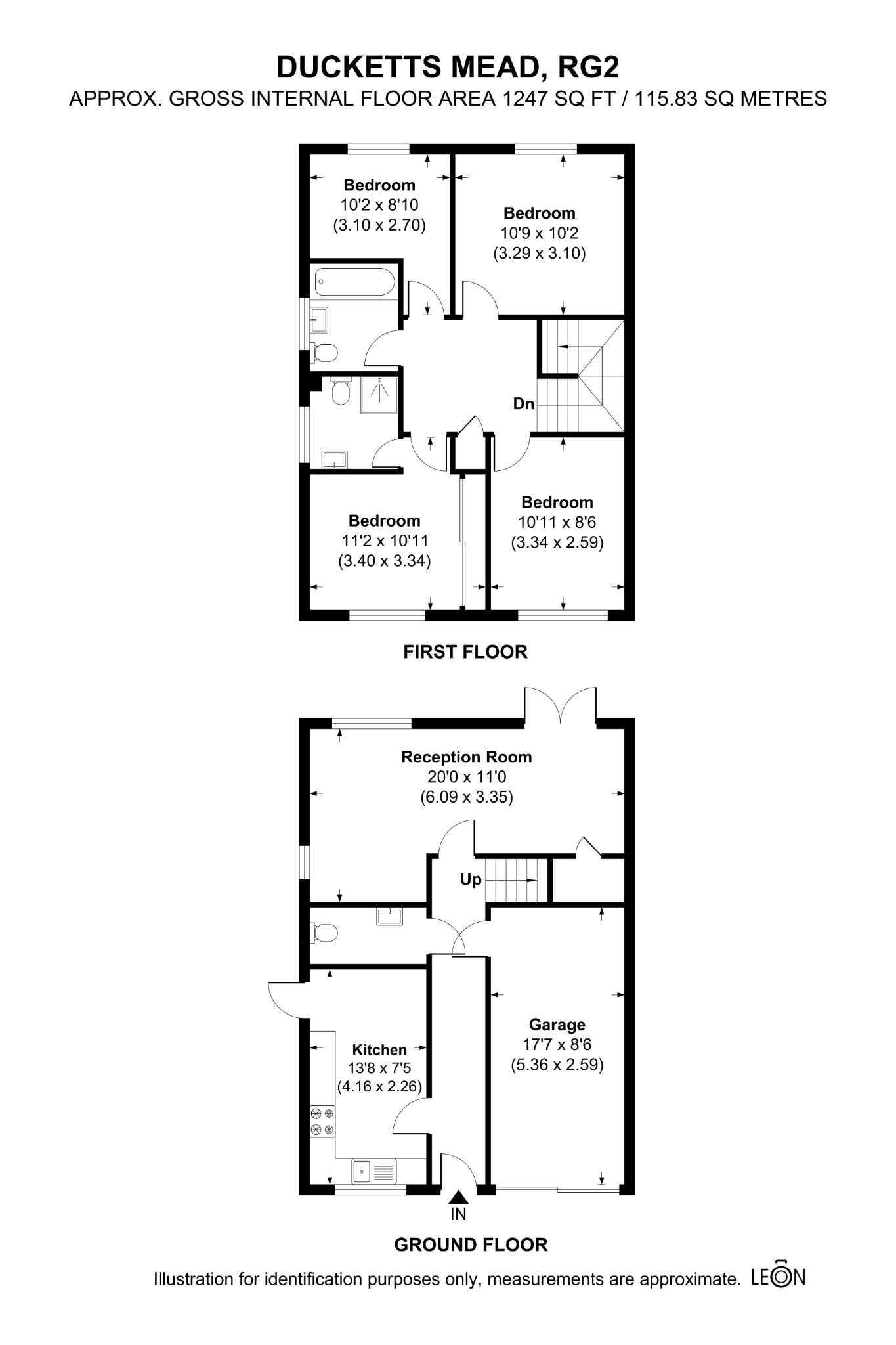 48 Ducketts Mead, Shinfield, Berkshire floorplan