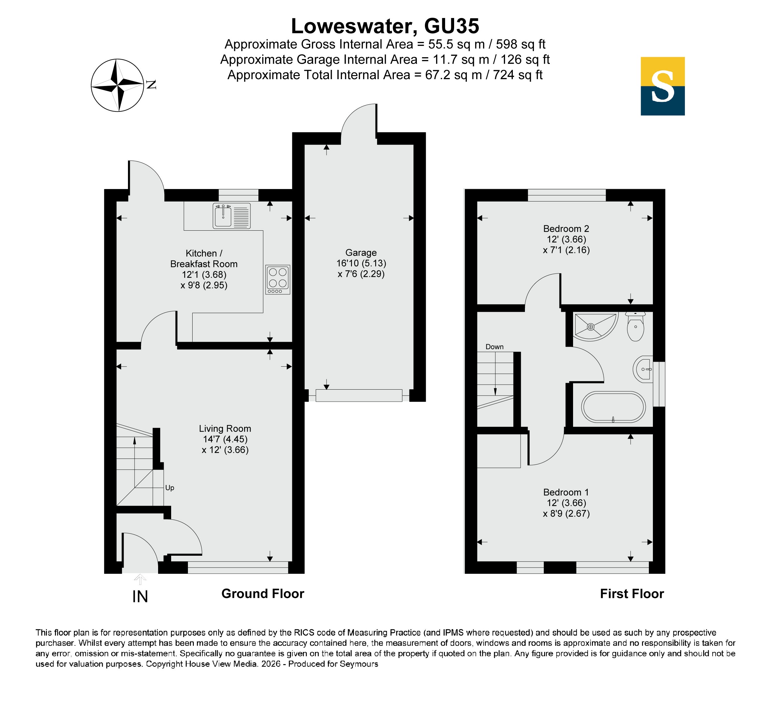 56, Loweswater Gardens, Hampshire floorplan