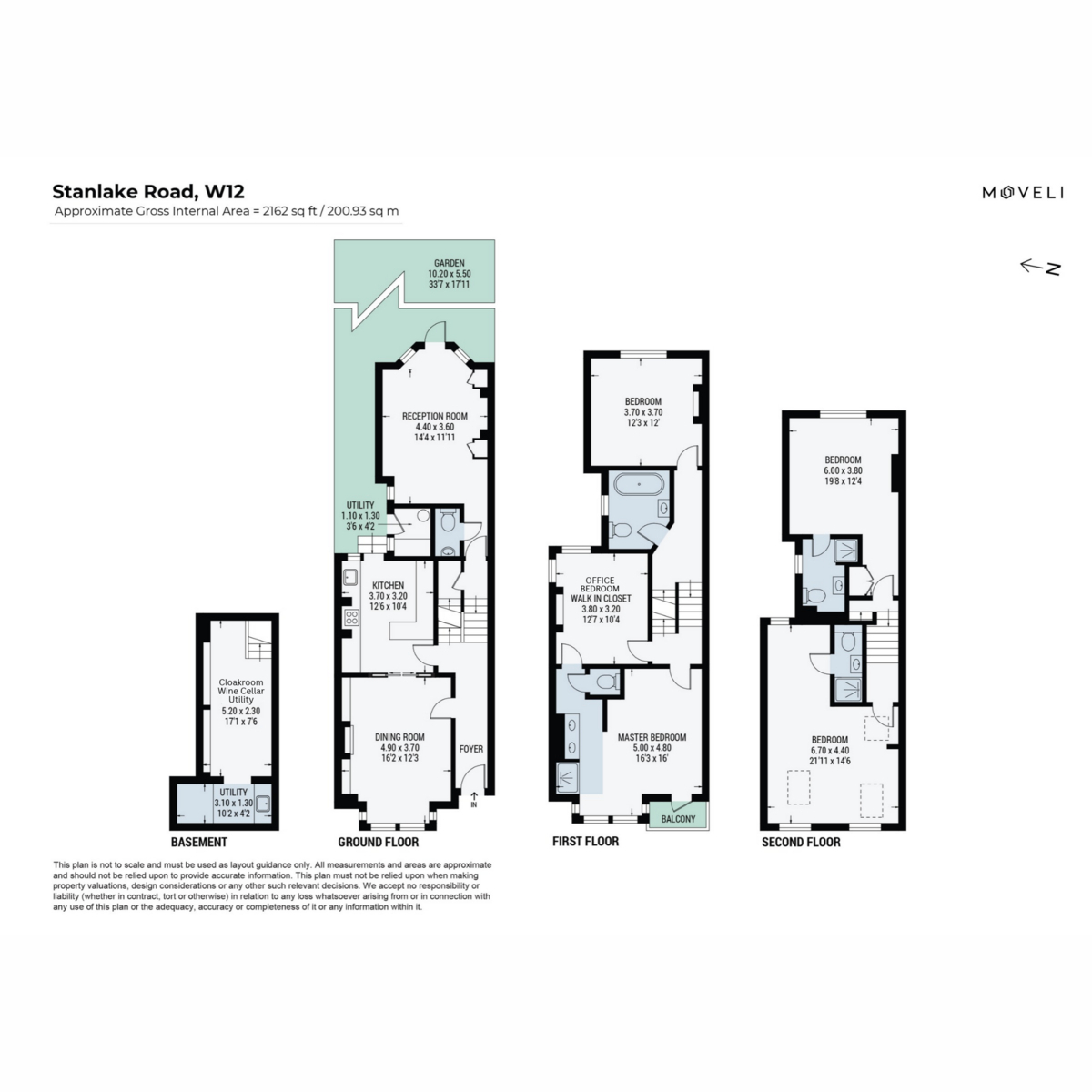 51, Stanlake Road, London floorplan
