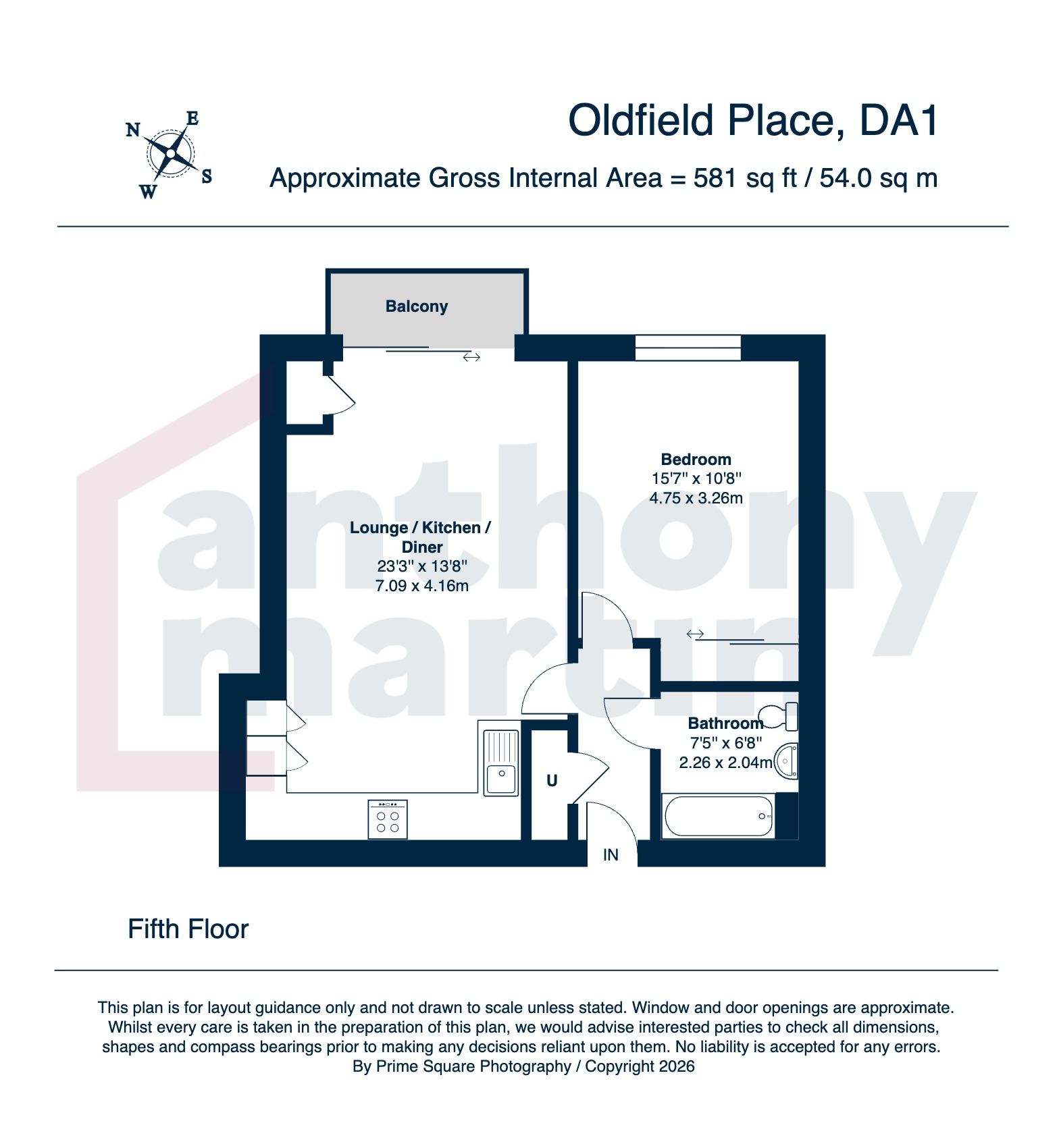 45, The Duke, Dartford floorplan