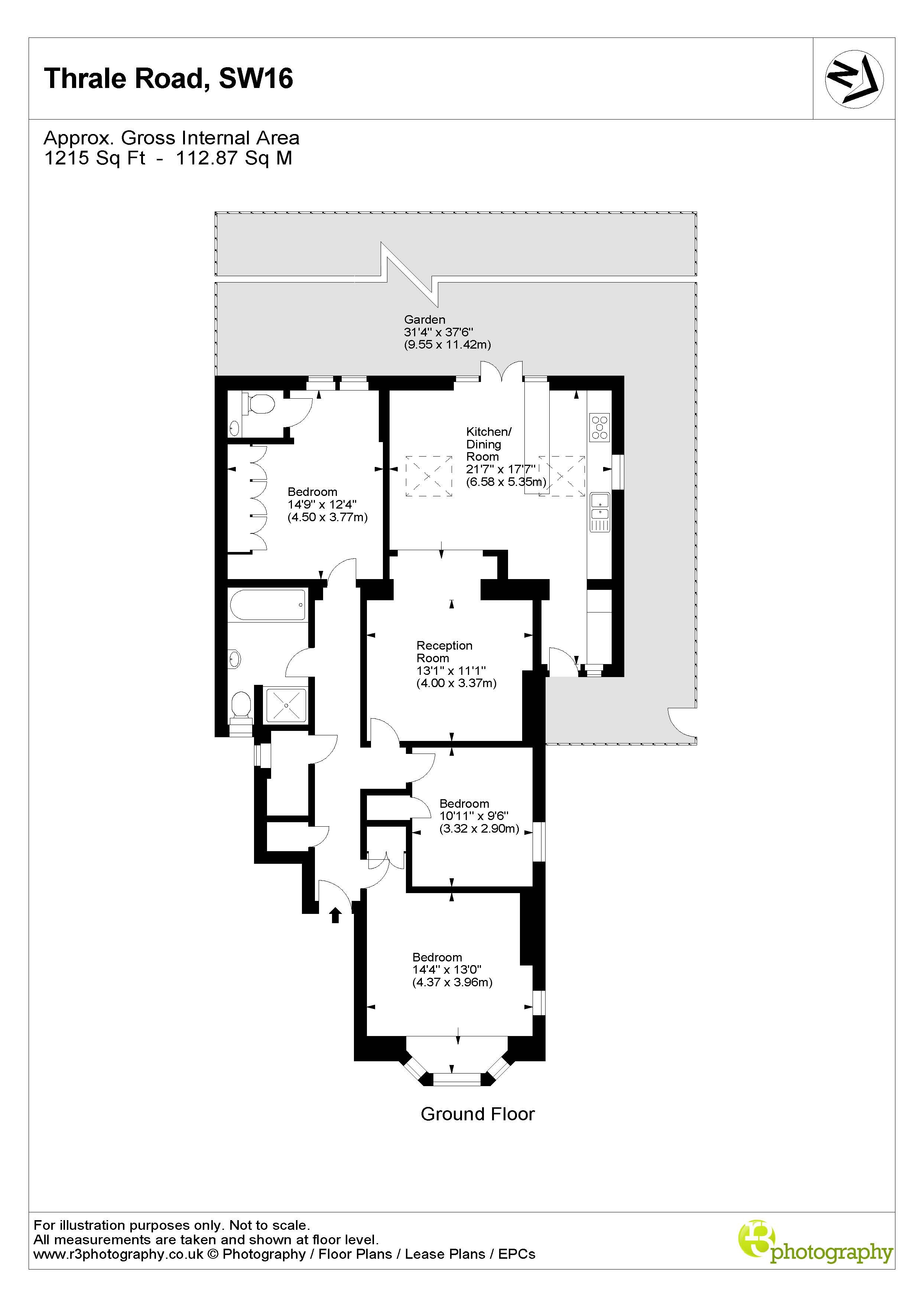 Thrale Road, London floorplan