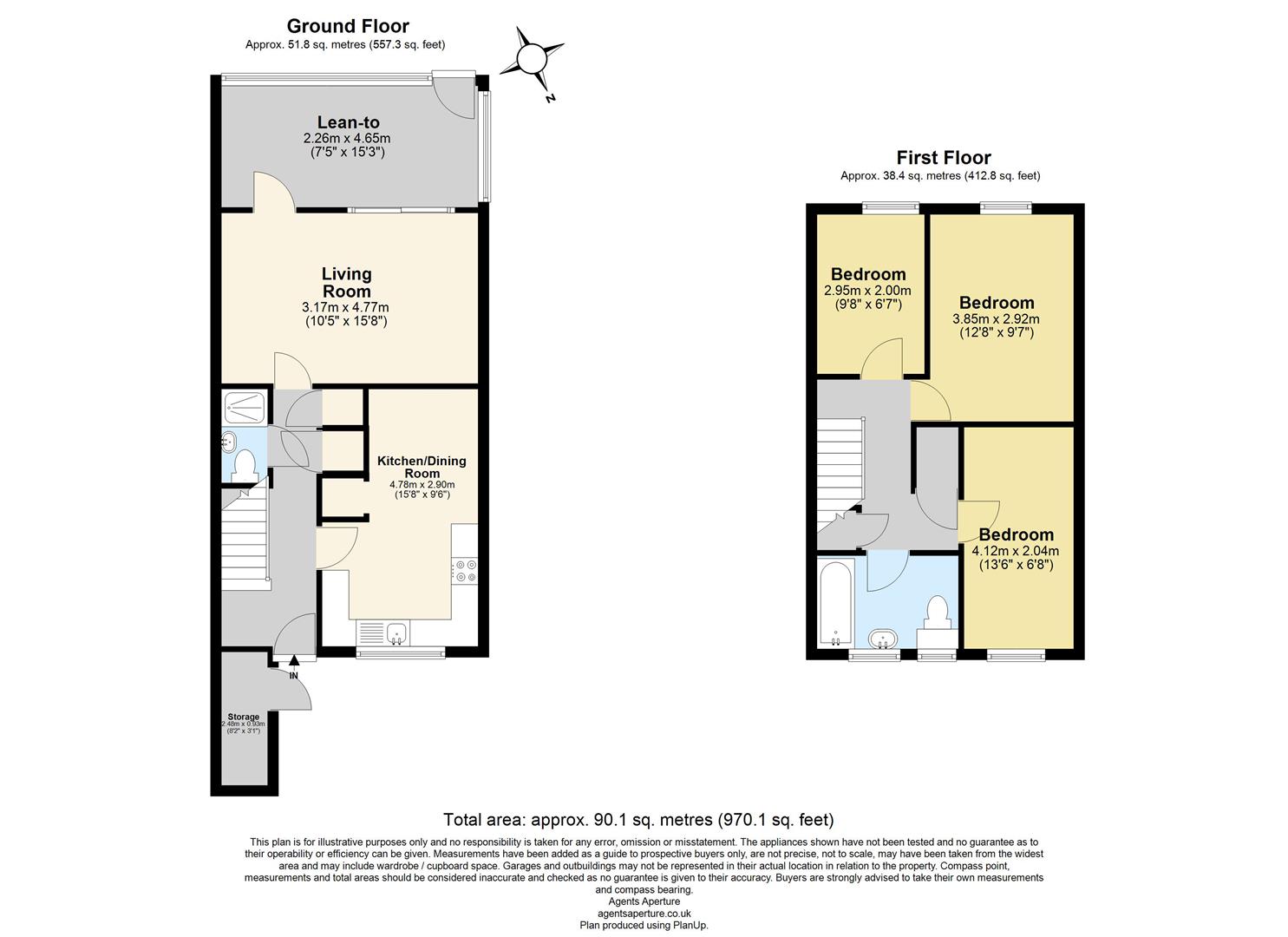 28, Porchester Close, Hartley floorplan