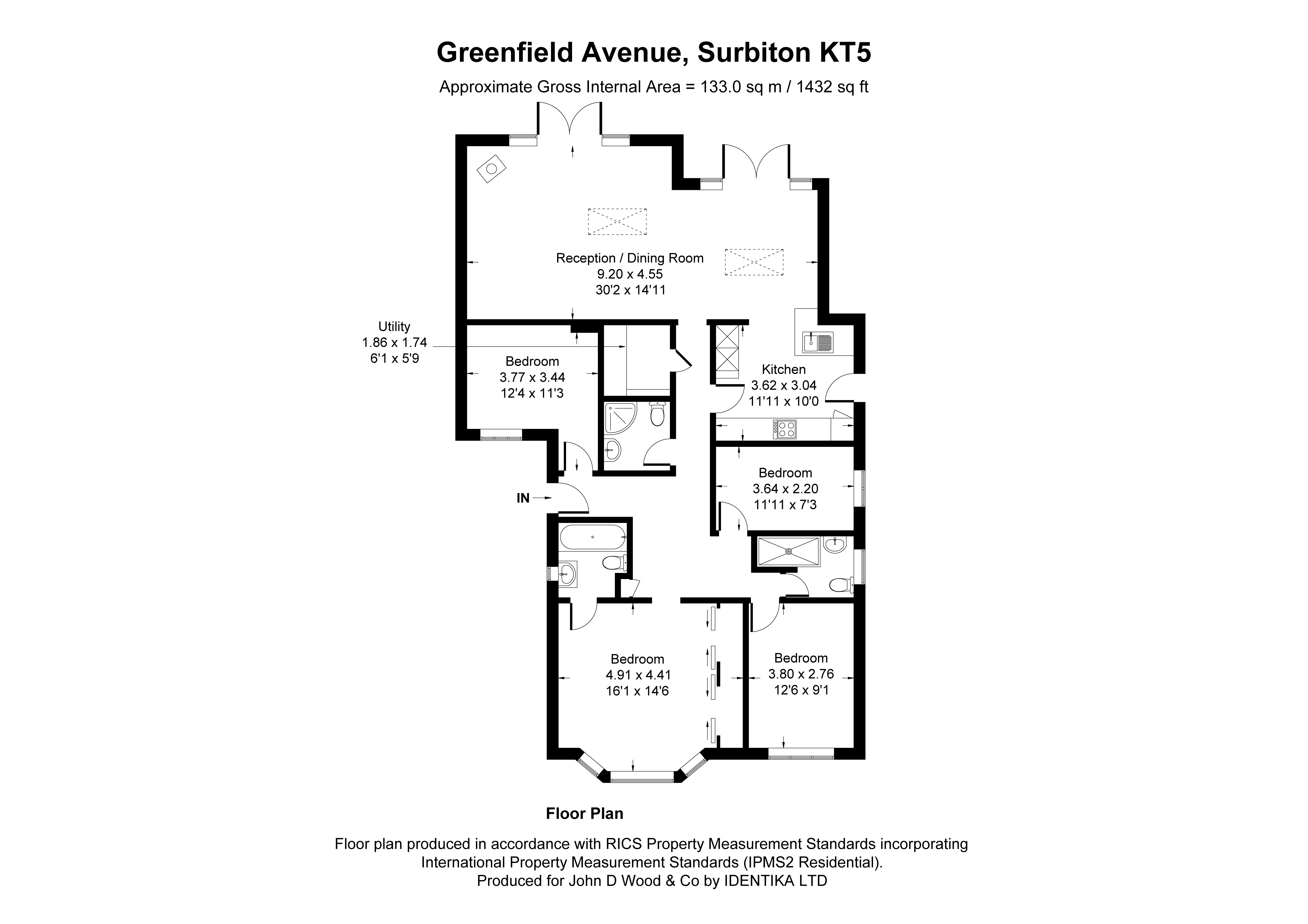57, Greenfield Avenue, Surbiton floorplan