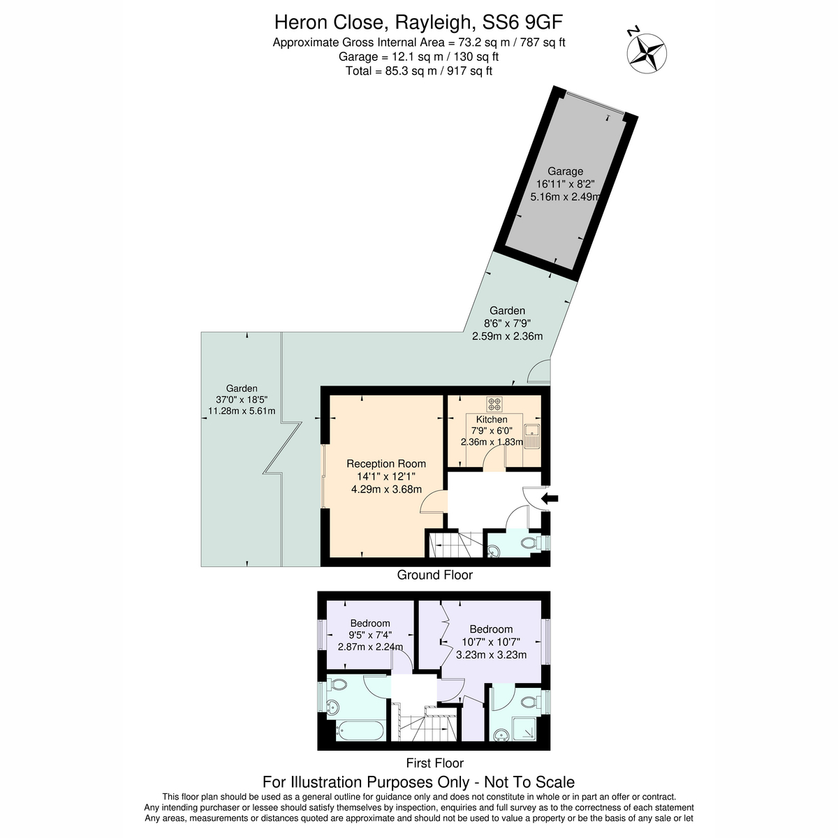 5, Heron Close, Rayleigh floorplan