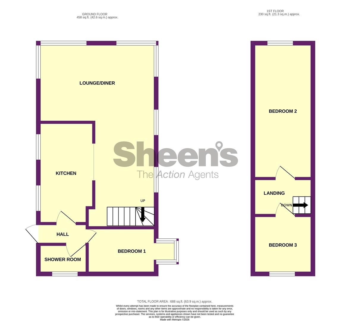 1A, Rosemary Way, Jaywick floorplan