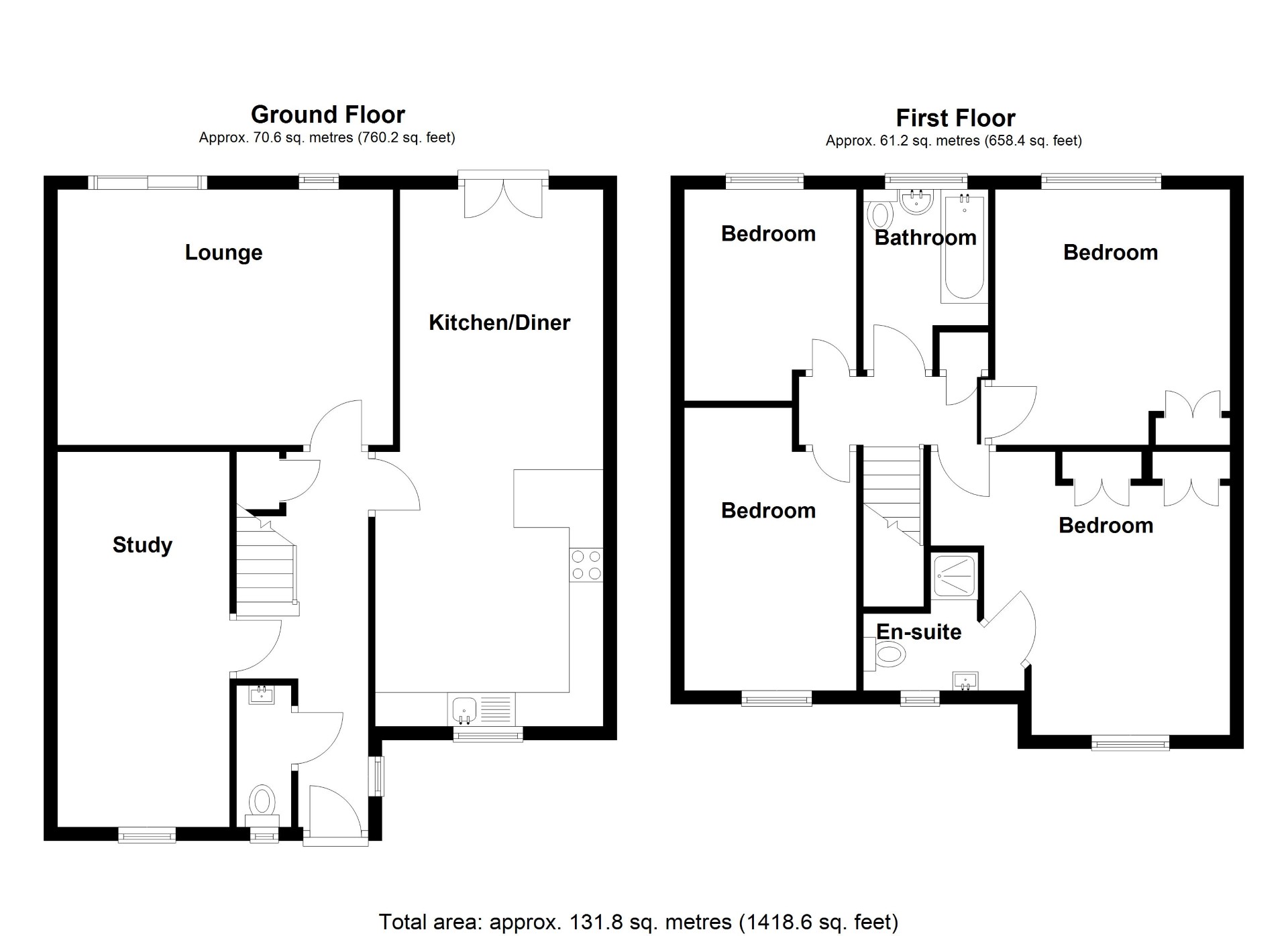 16, Paddock Close , Bidford upon Avon floorplan