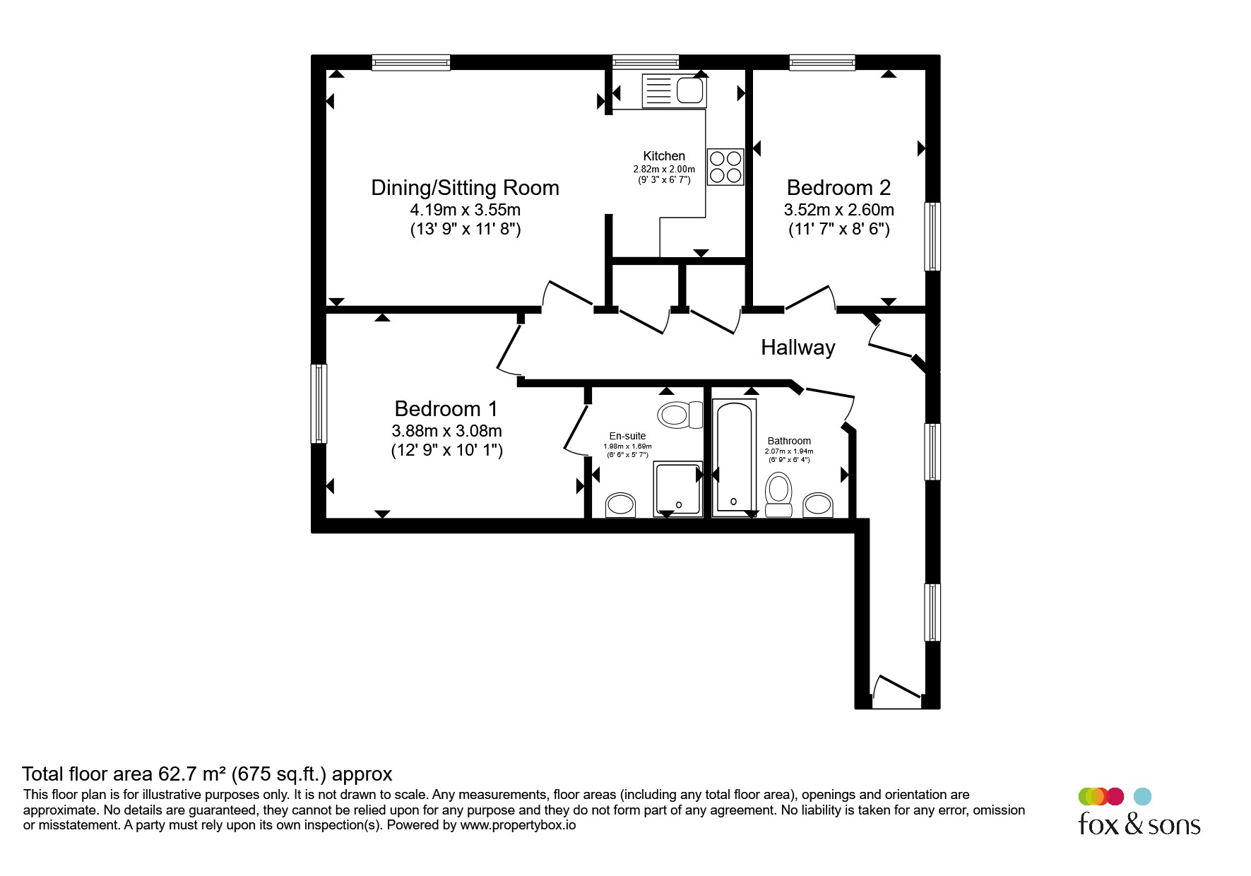 1 Hampton House, The Boulevard, CHICHESTER floorplan