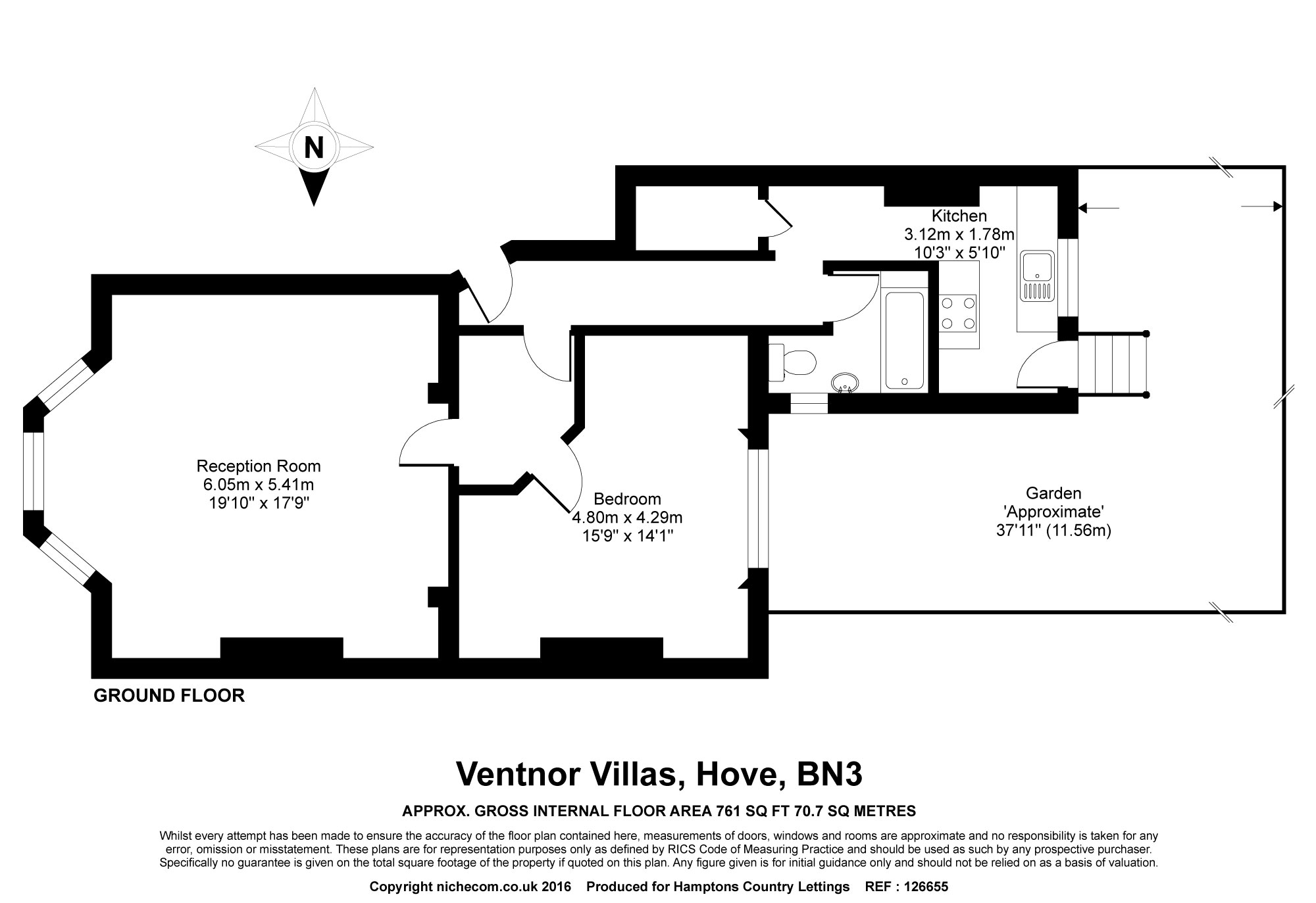 1 Bedrooms Flat to rent in Ventnor Villas, Hove BN3