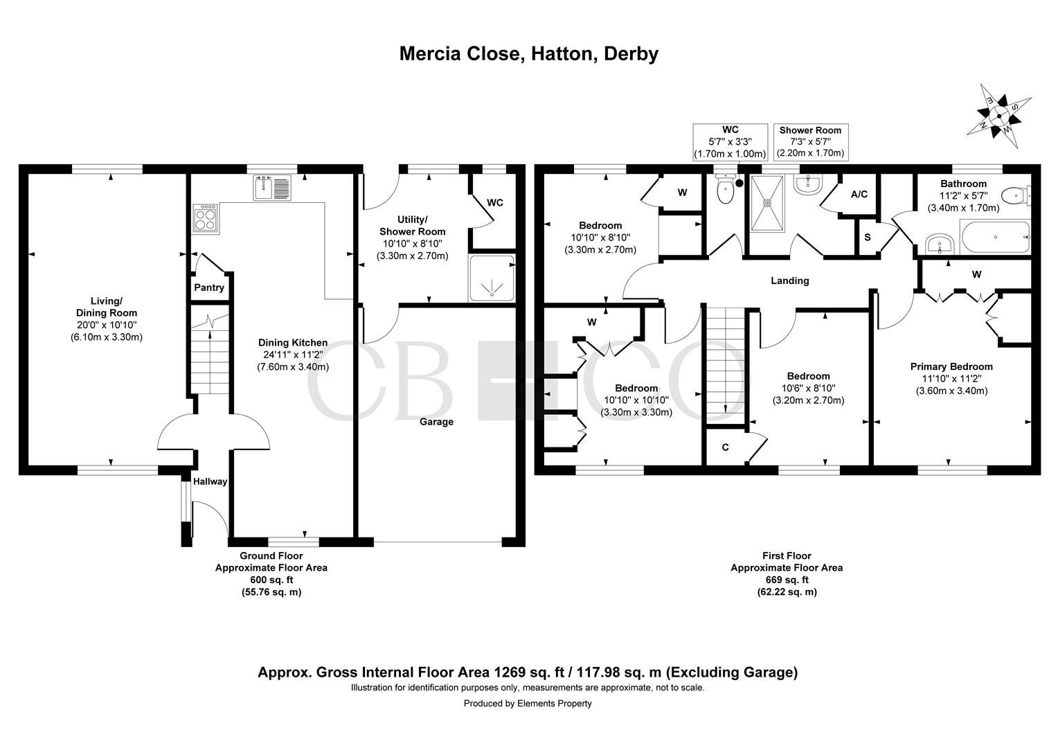 19, Mercia Close, Derby floorplan