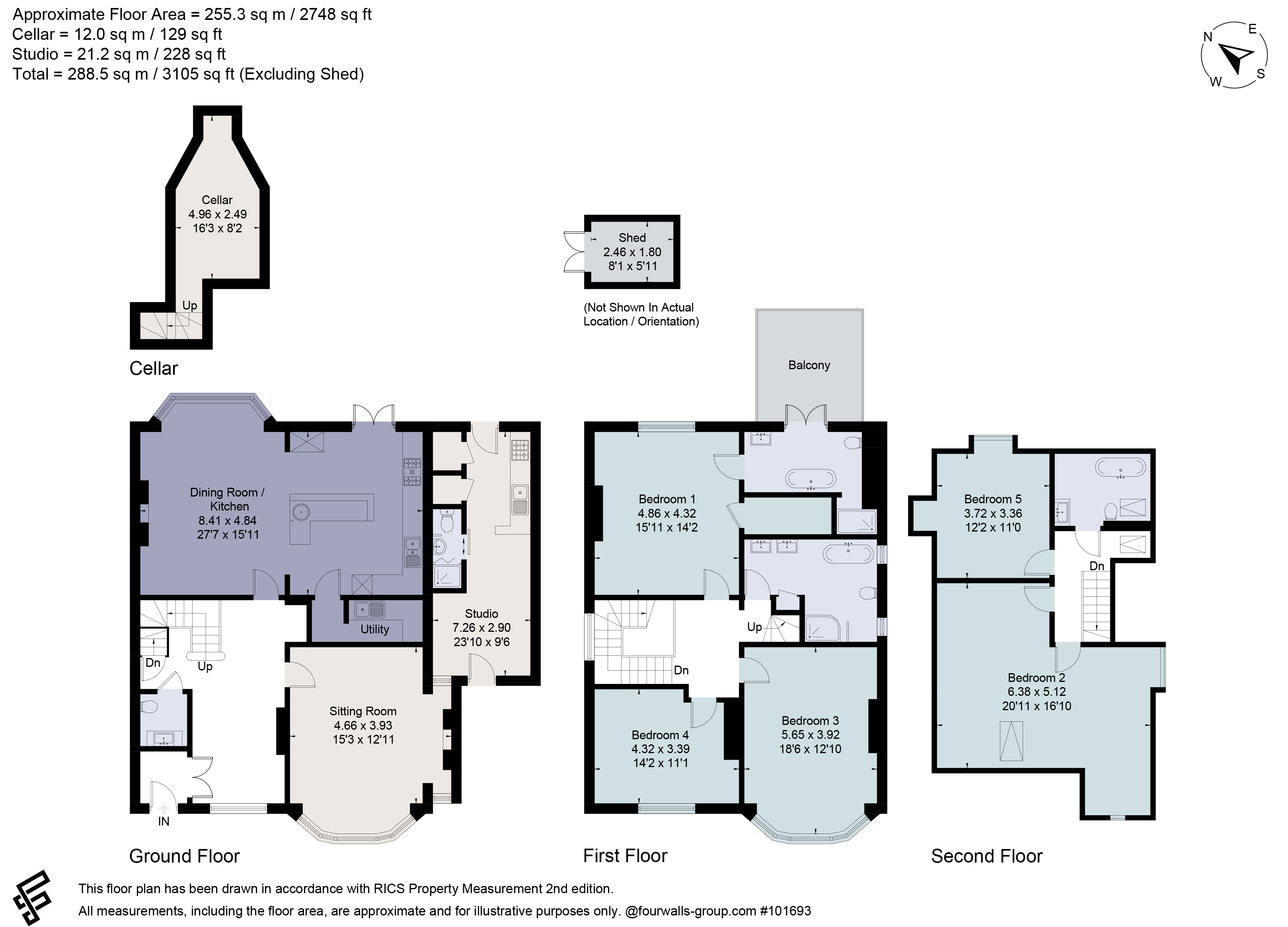 61, Alumhurst Road, Dorset floorplan