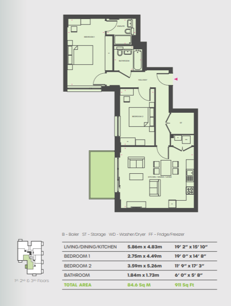 27, Fleming Way, Isleworth floorplan