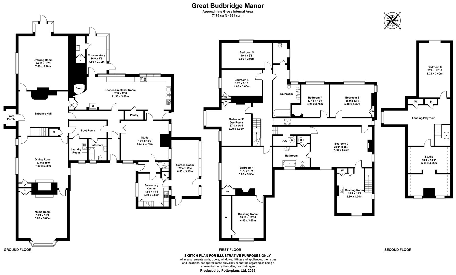 Great Budbridge Manor, Budbridge Lane, Merstone floorplan