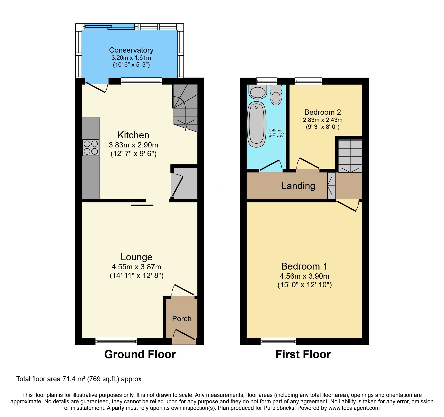 7, Elland Place, Blackpool floorplan