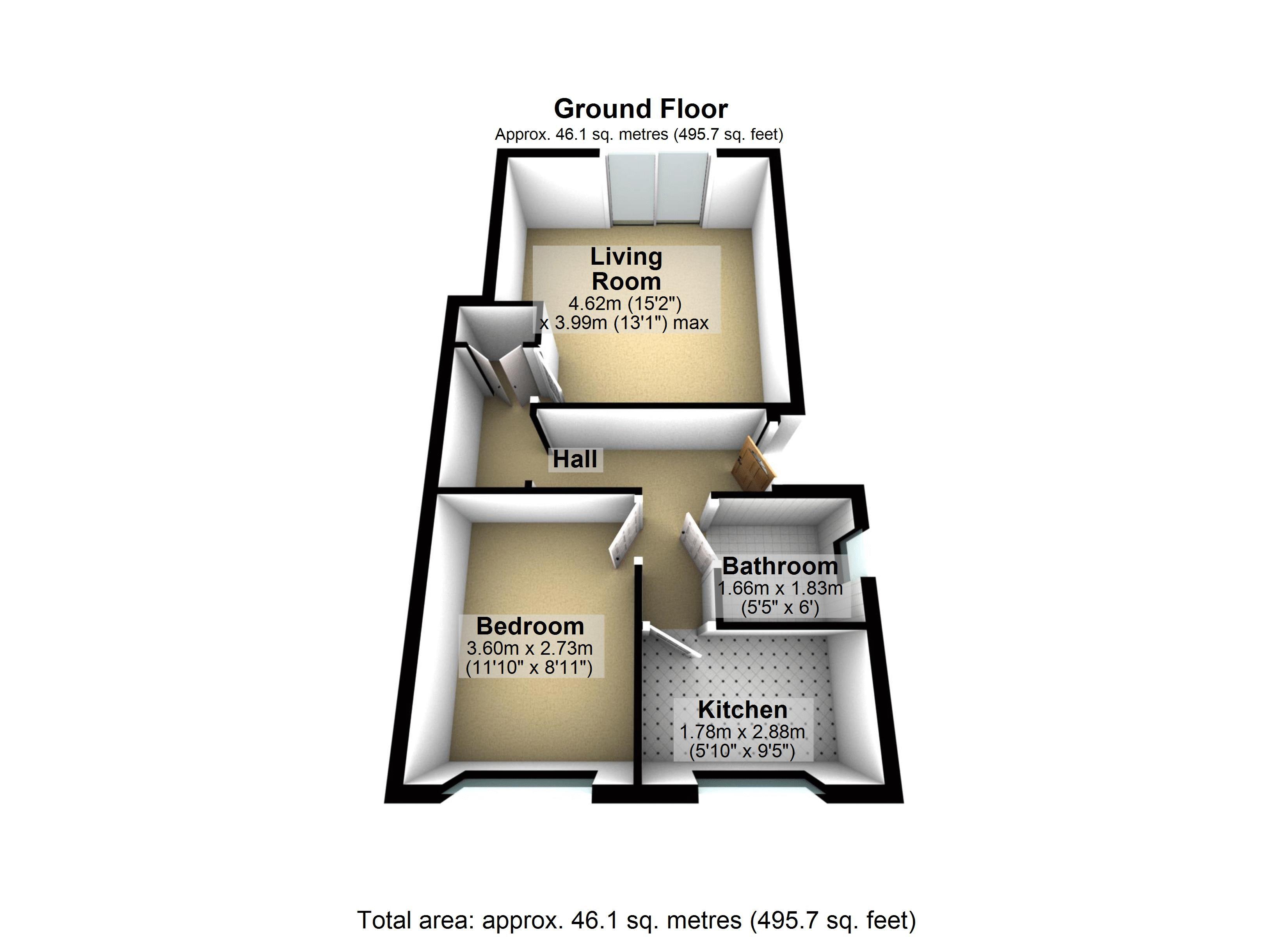6 Theaker House, Gorringe Avenue, Dartford floorplan