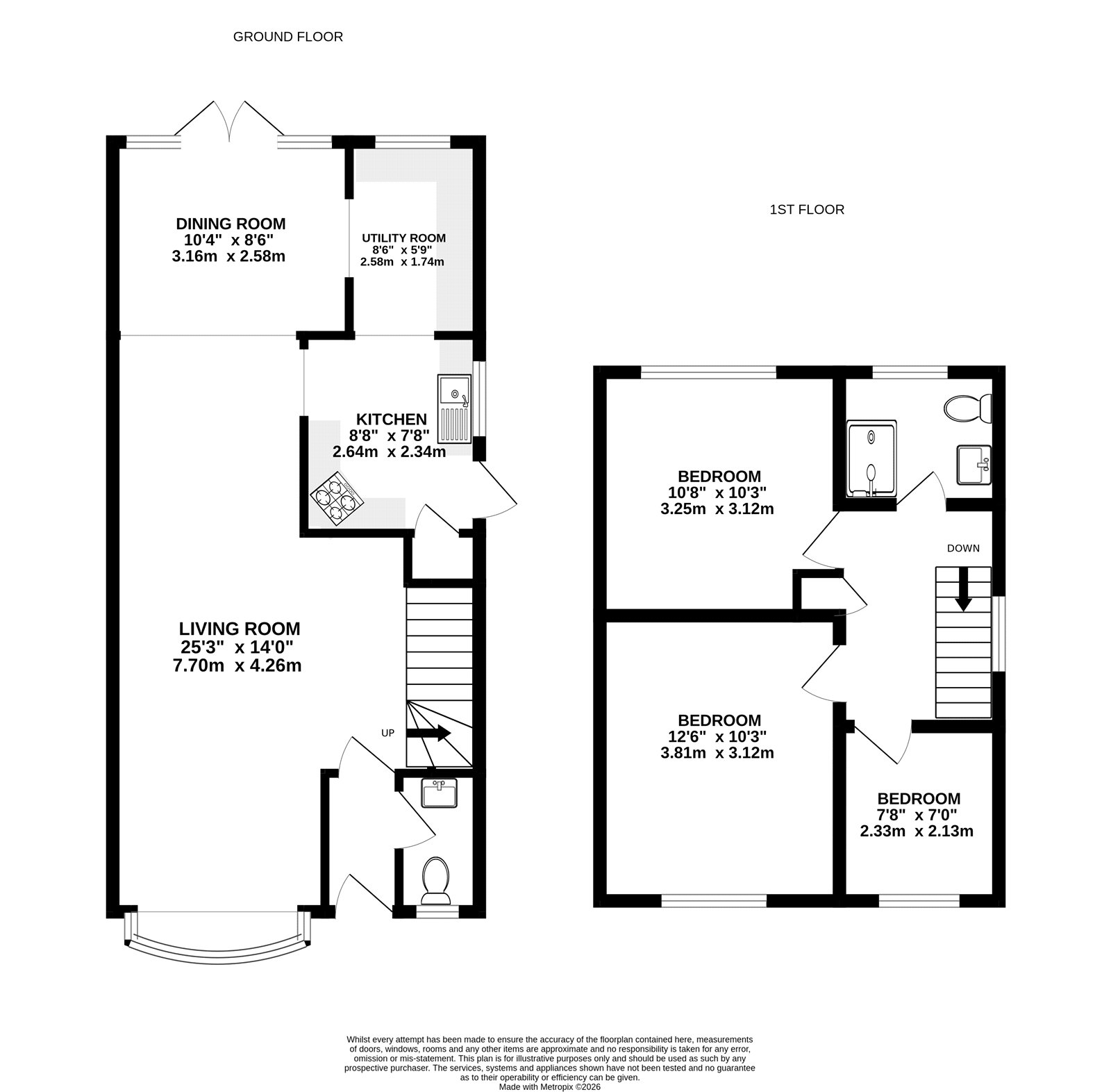 10, Ash Lodge Drive, Ash floorplan