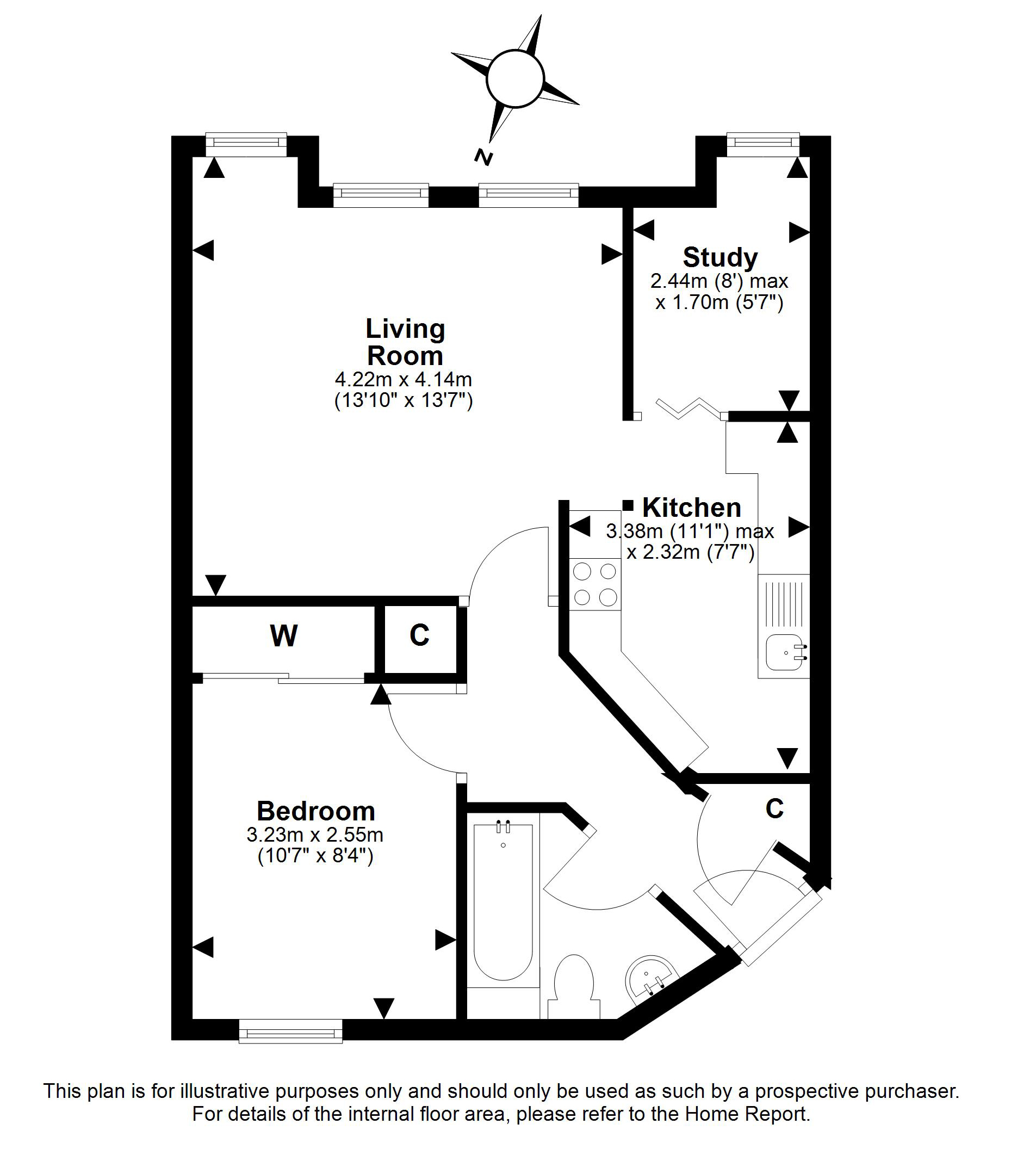 42, Fowlers Court, Prestonpans floorplan
