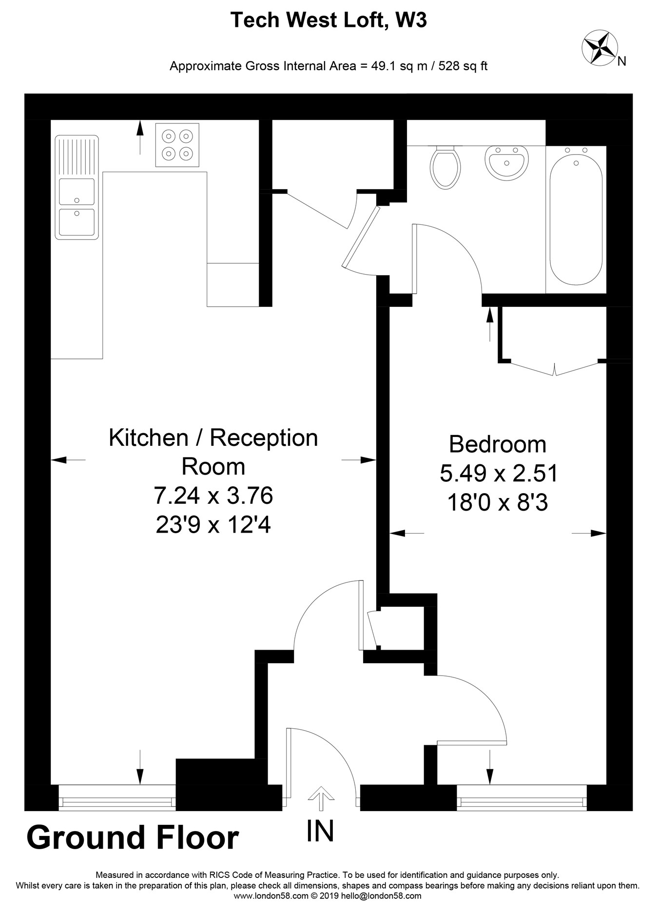 1 Bedrooms Flat to rent in Tech West Lofts, 4 Warple Way, Acton W3