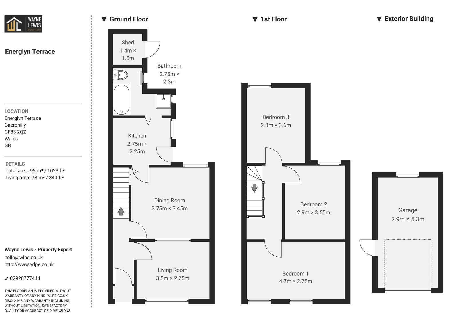2, Energlyn Terrace, Caerphilly floorplan