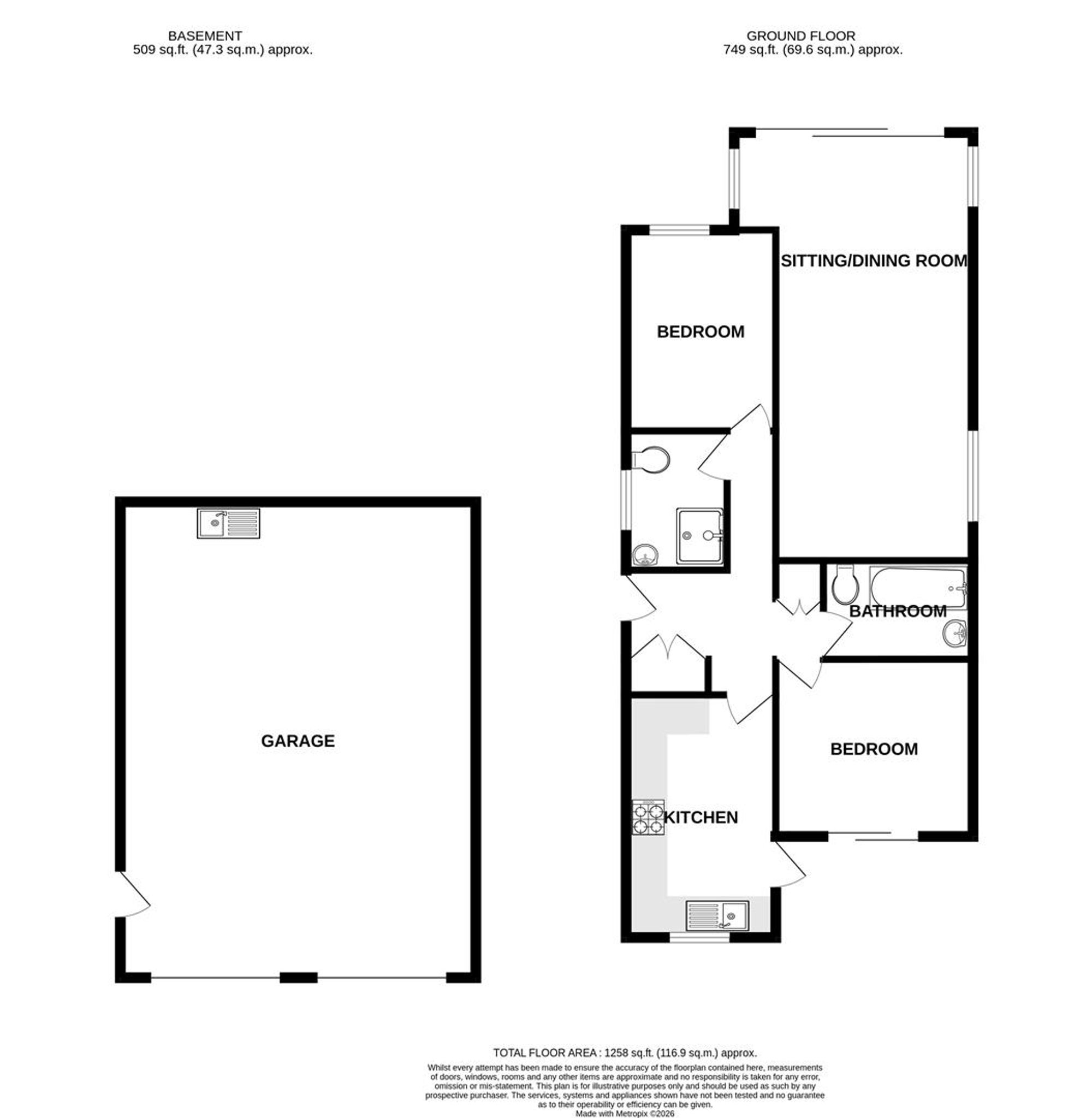 302 Coast Road, Pevensey floorplan