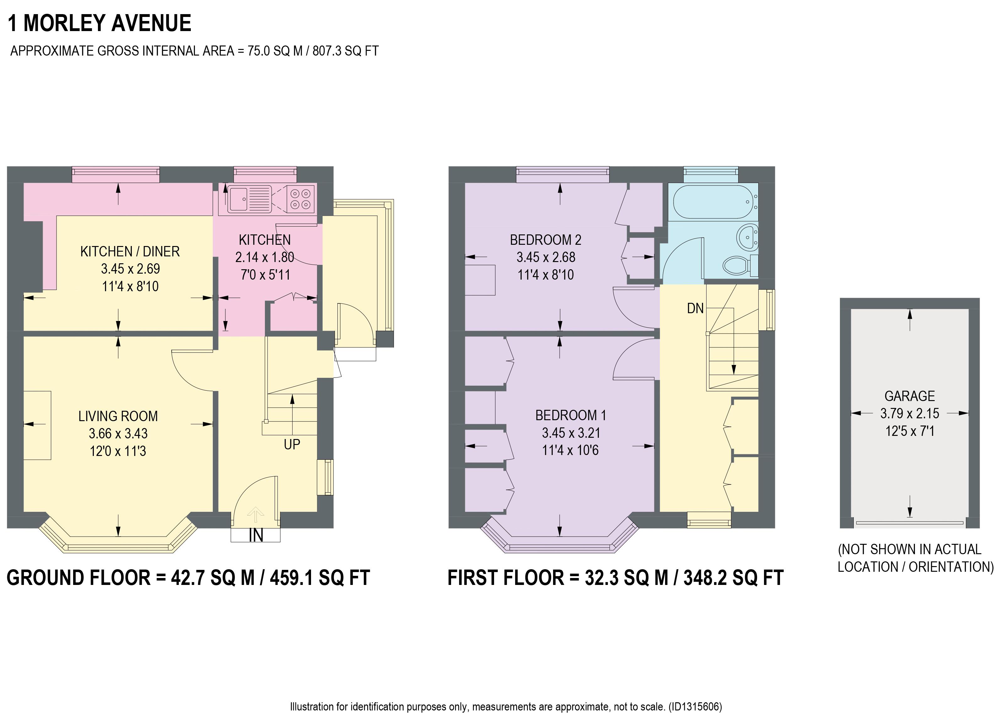 1, Morley Avenue, Chesterfield floorplan