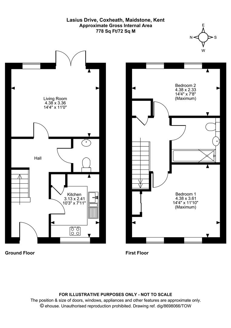 18, Lasius Drive, Maidstone floorplan