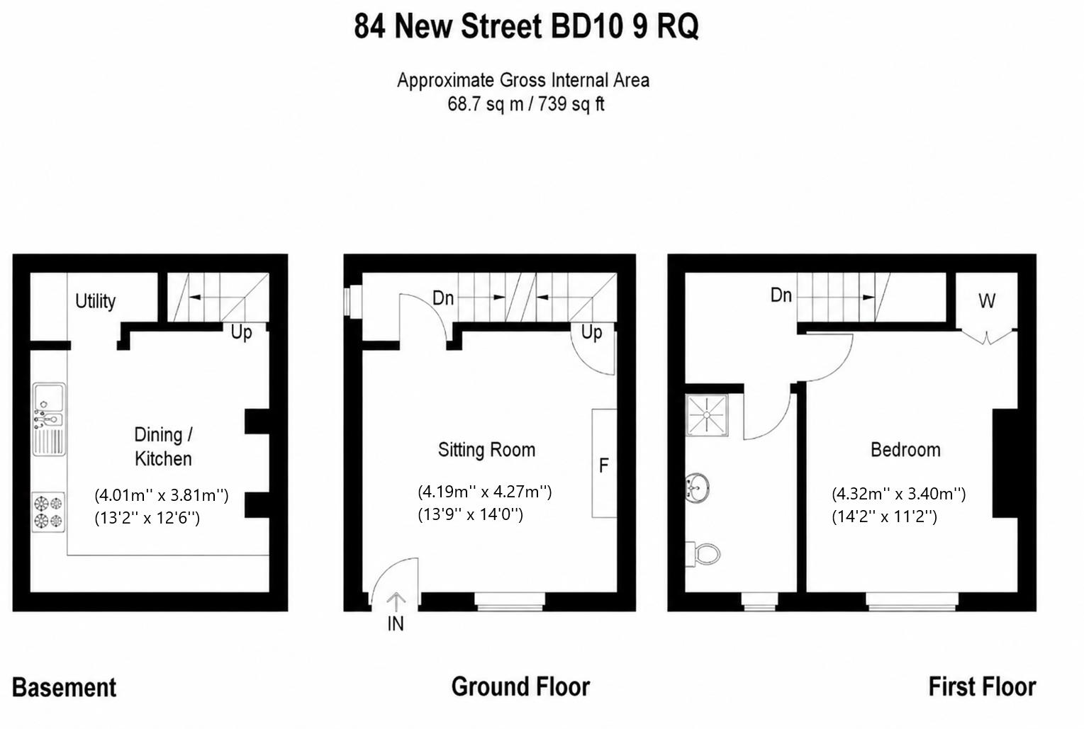 84, New Street, Bradford floorplan