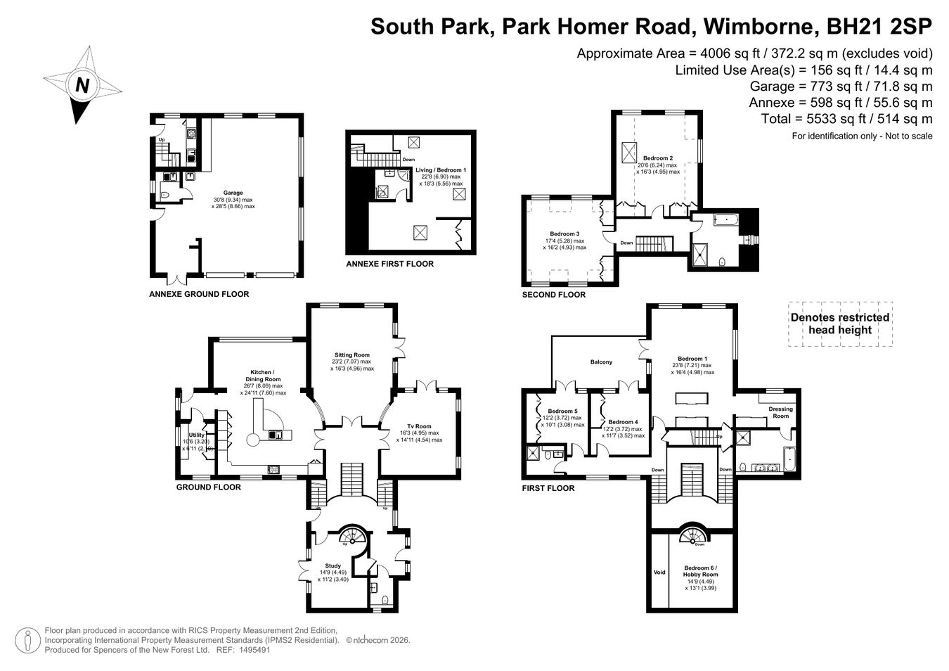 South Park, Park Homer Road, Wimborne floorplan