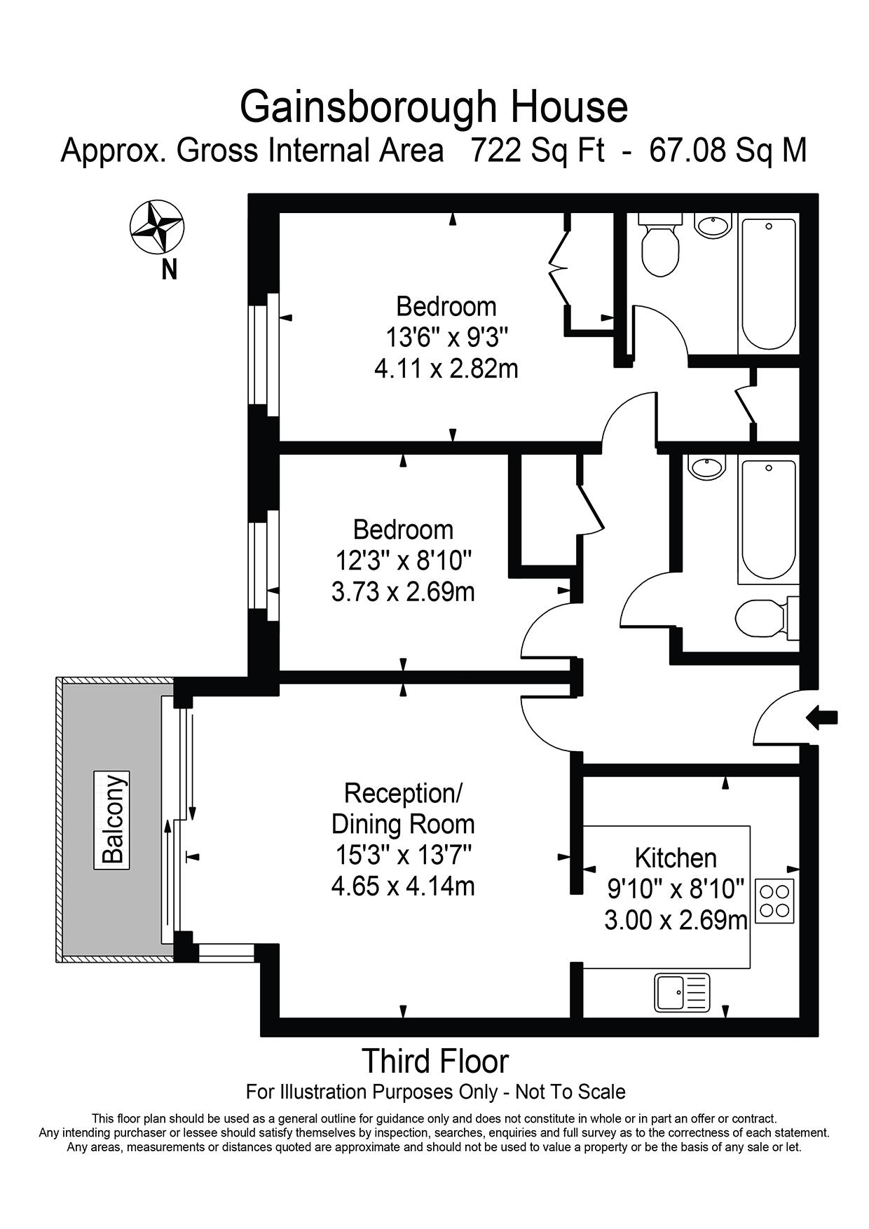 2 Bedrooms Flat for sale in Gainsborough House, Canary Wharf E14