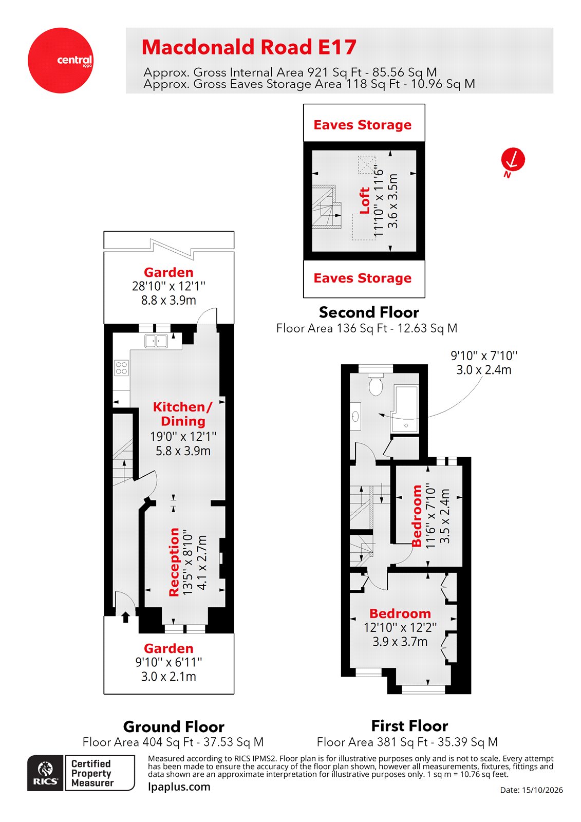 MacDonald Road, London floorplan