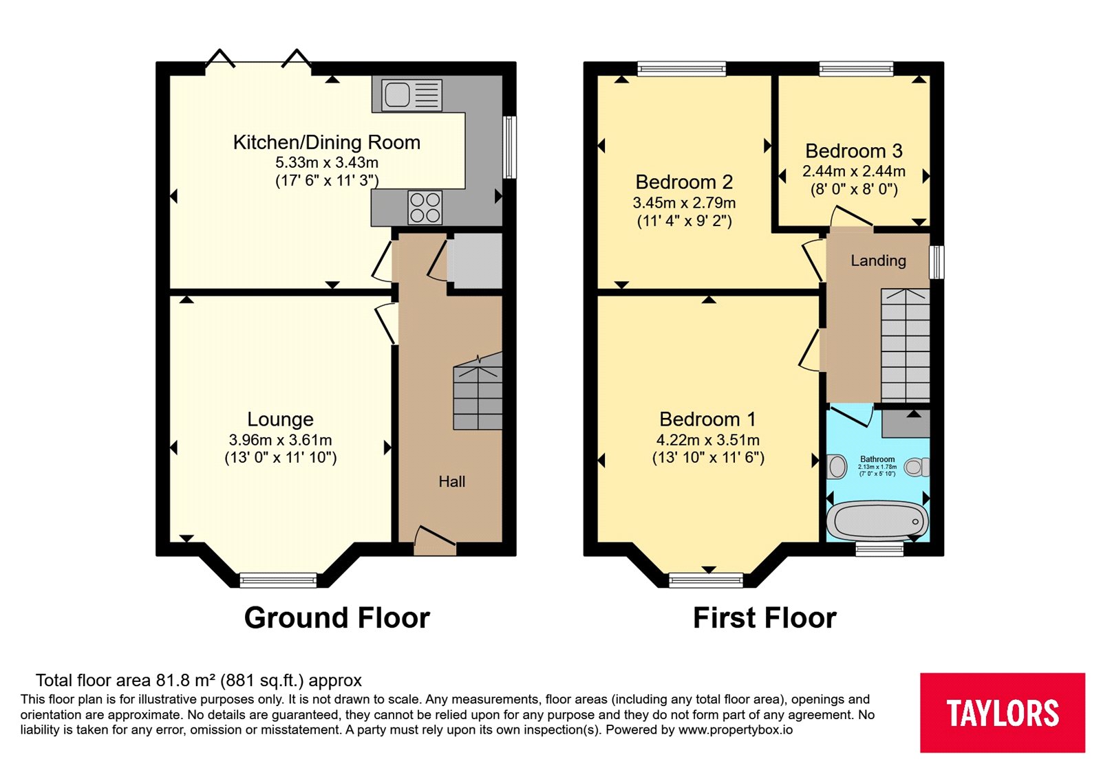 2, Allenby Avenue, Bedfordshire floorplan
