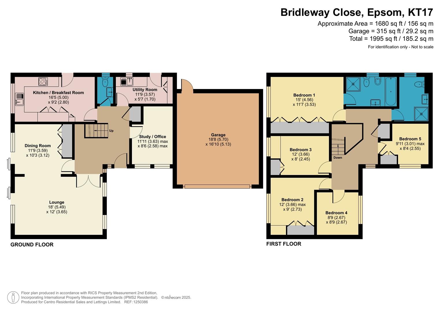 3, Bridleway Close, Epsom floorplan