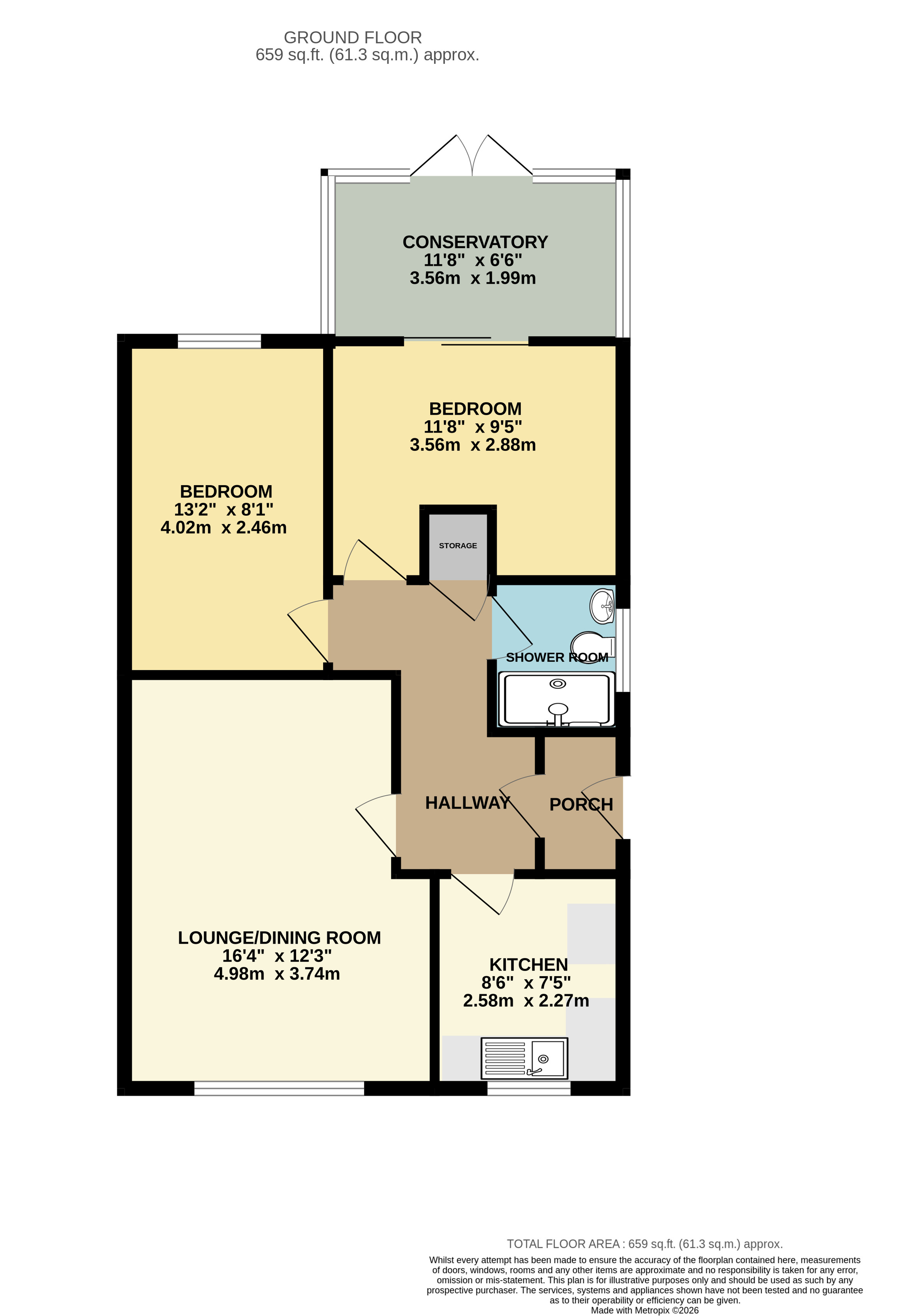 26, Silbury Close, Westbury floorplan